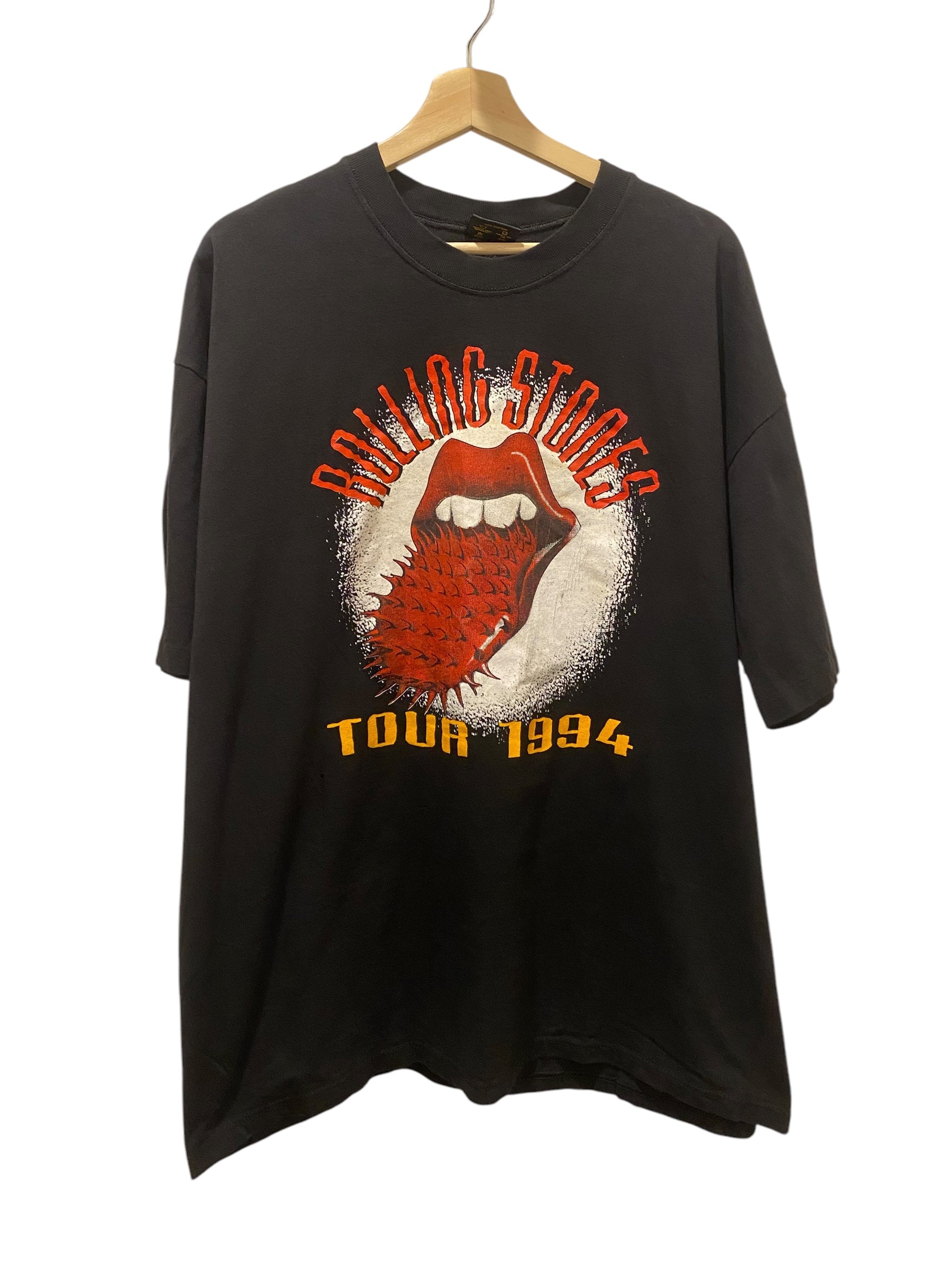 Vintage 1994 Rolling Stones Tour T-Shirt - Men's XL - Touch of Gold Design - Retro Band Tee for Concerts & Casual Wear
