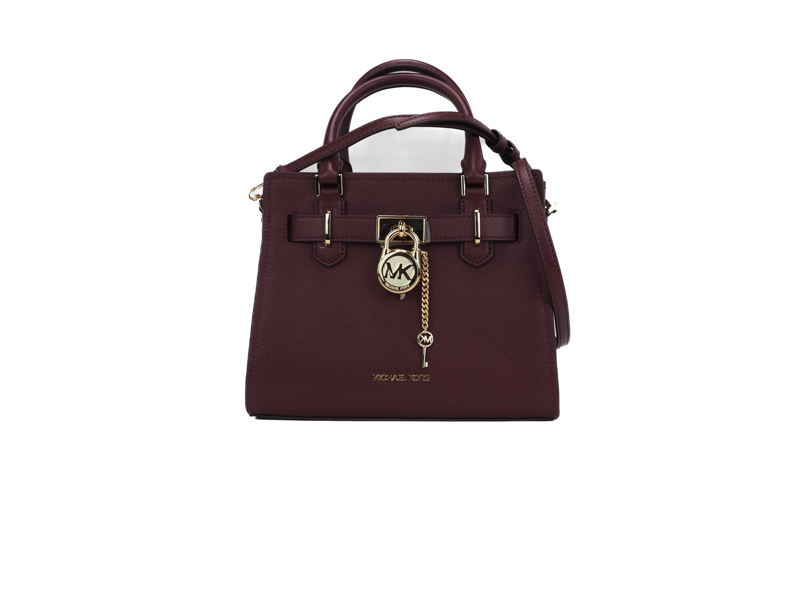Michael Kors Women's Hamilton Leather Small Satchel Crossbody Bag Purse Handbag - Stylish & Functional for Work, Travel & Everyday Use