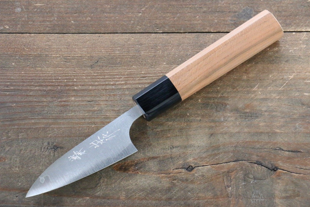 Nao Yamamoto VG10 Damascus Petty Utility Knife 150mm - Japanese Yew Wood Handle - Perfect for Slicing, Peeling & Precision Cutting in Kitchen & Cooking