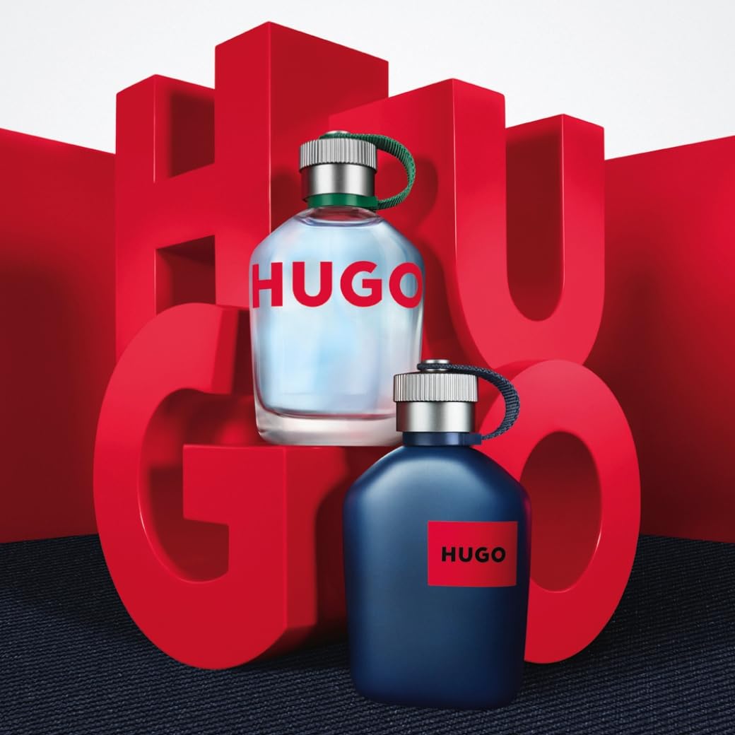 Hugo Boss Hugo Jeans Eau de Toilette for Men - Fresh Aromatic Cologne with Grapefruit, Peppermint & Sandalwood Notes - Long Lasting Fragrance Spray - Perfect for Daily Wear, Office & Date Nights