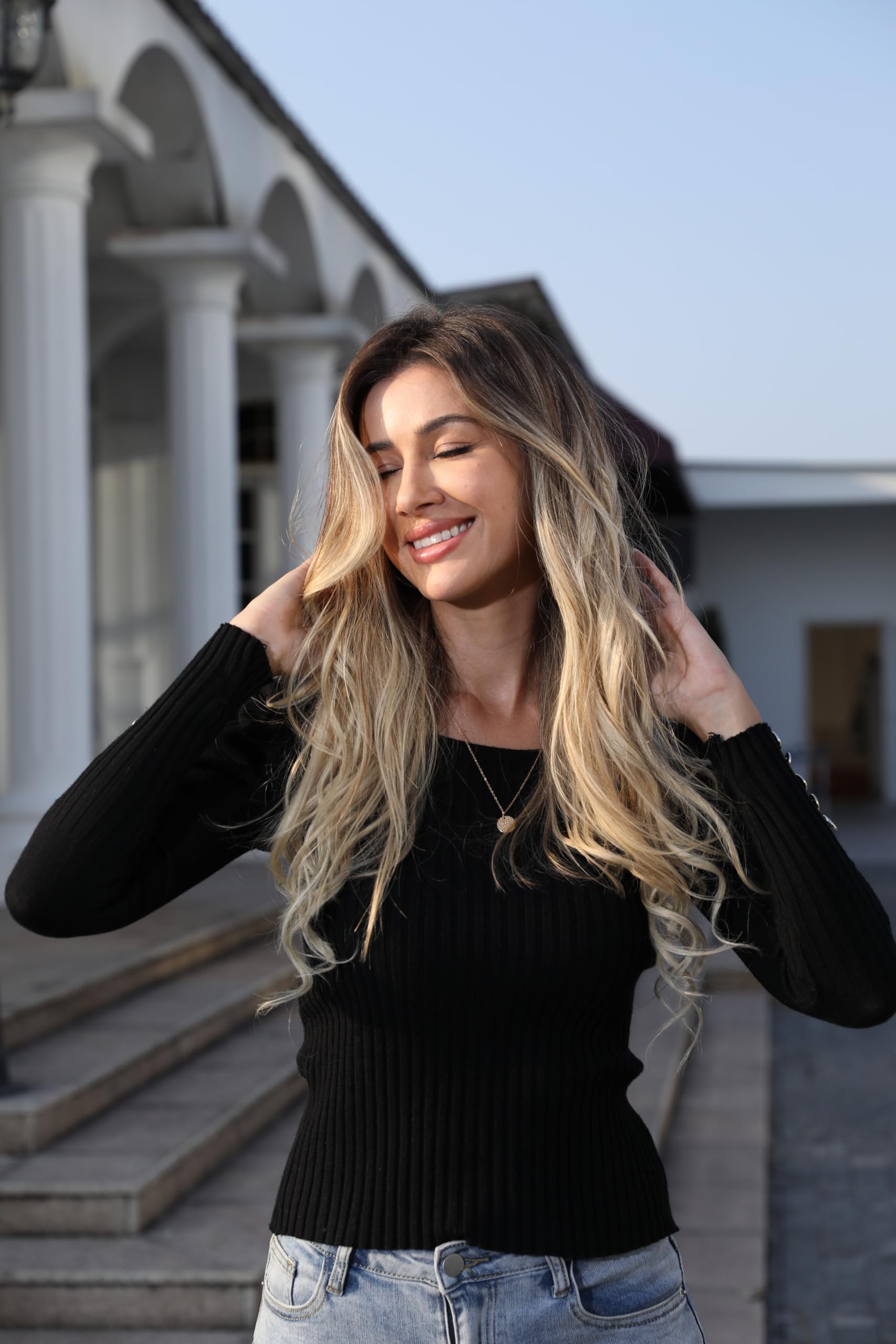 Clip in Hair Extensions 20 Inch - 100% Remy Human Hair 120g (7pcs) Ash Blonde/Lightest Blonde #18/613 - Thick Straight Natural Hair Extensions for Volume & Length - Perfect for Parties, Weddings & Daily Styling