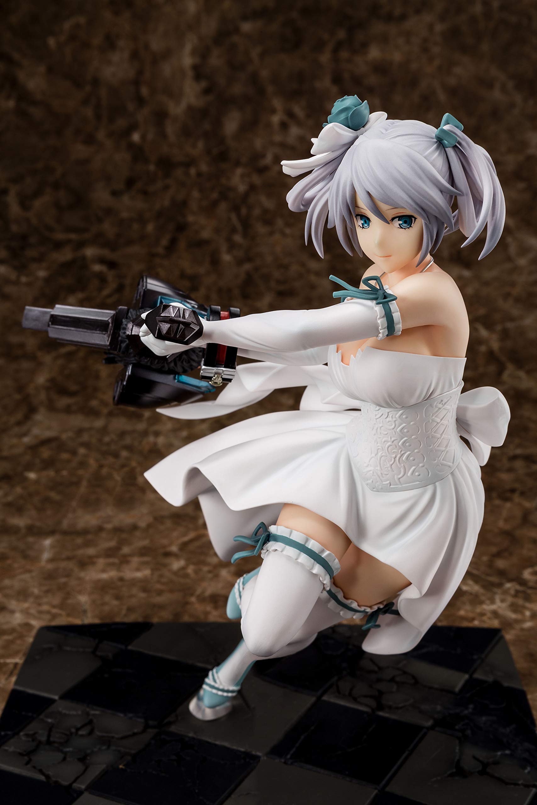 God Eater 2: Ciel Alenson Pure White Anniversary Dress 1/7 Scale PVC Figure - Anime Collectible for Display & Gaming Room Decor