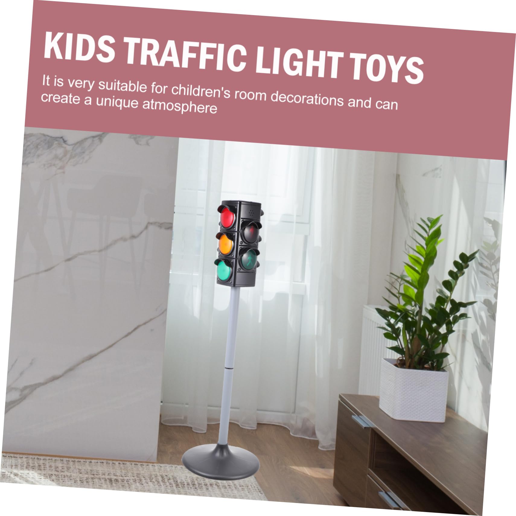 Miniature Traffic Sign Toy Set - Educational Road & Crosswalk Signs for Kids, ABS Plastic Traffic Light Model - Perfect for Learning, Playtime & DIY Road Scenes