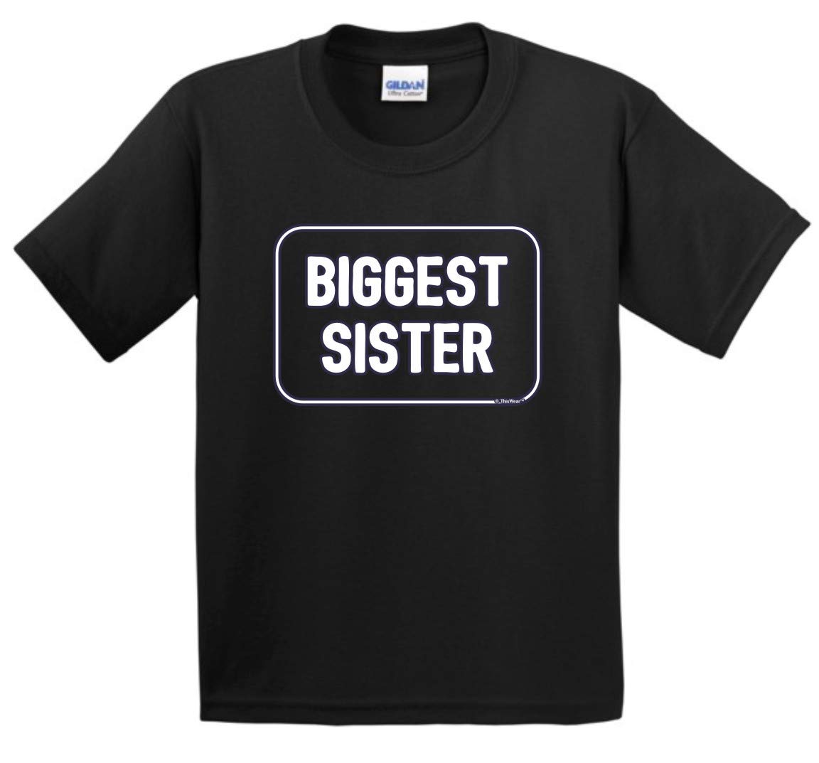 Best Big Sister Gifts for Youth - ThisWear Sibling Apparel T-Shirt | Perfect for Birthdays, Family Reunions & Sibling Bonding