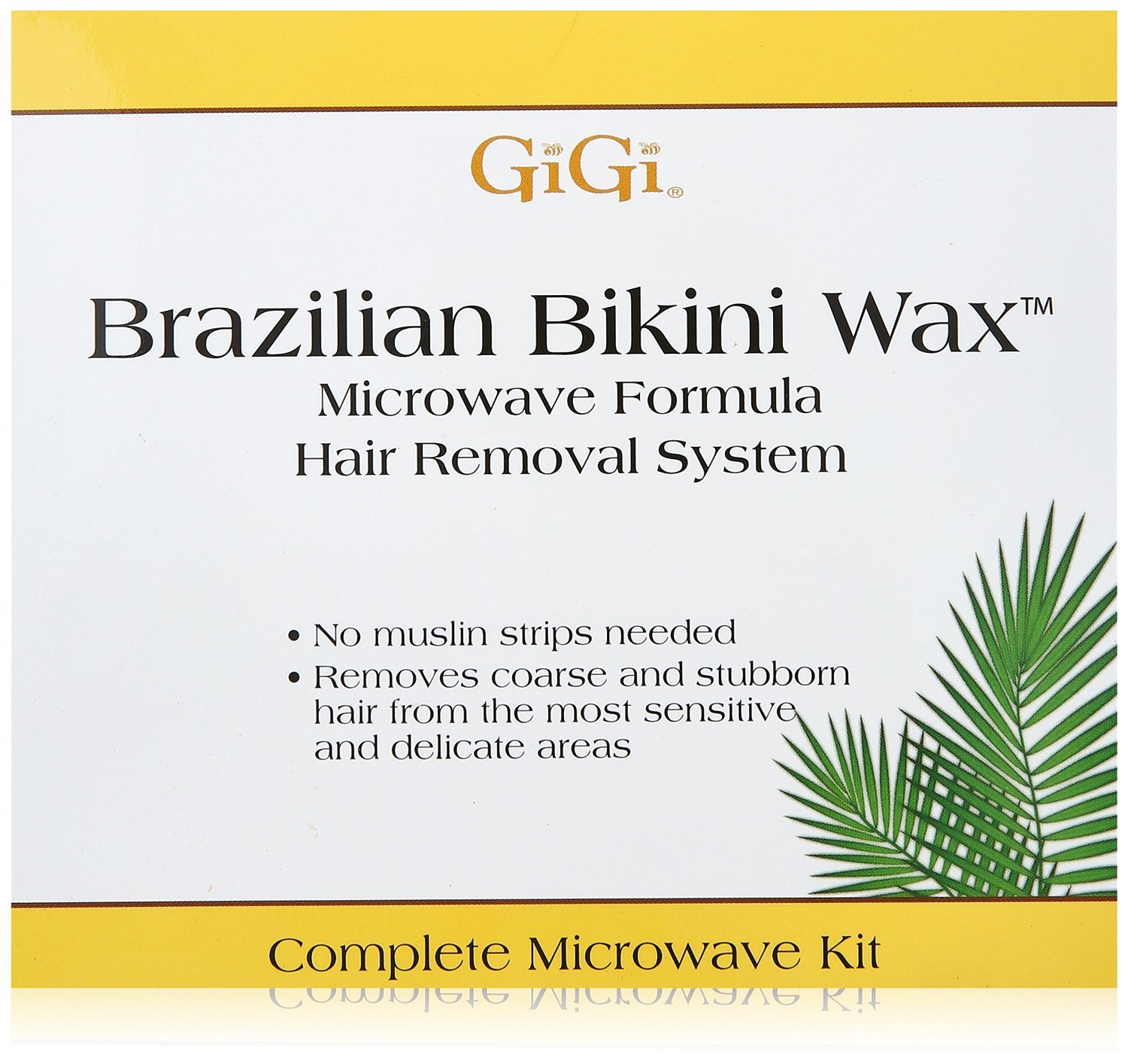 Gigi Kit Brazilian Bikini Wax Microwave Formula (6 Pack) – At-Home Hair Removal for Smooth Skin – Perfect for Salon-Quality Waxing, Beach Prep & Summer Body Care