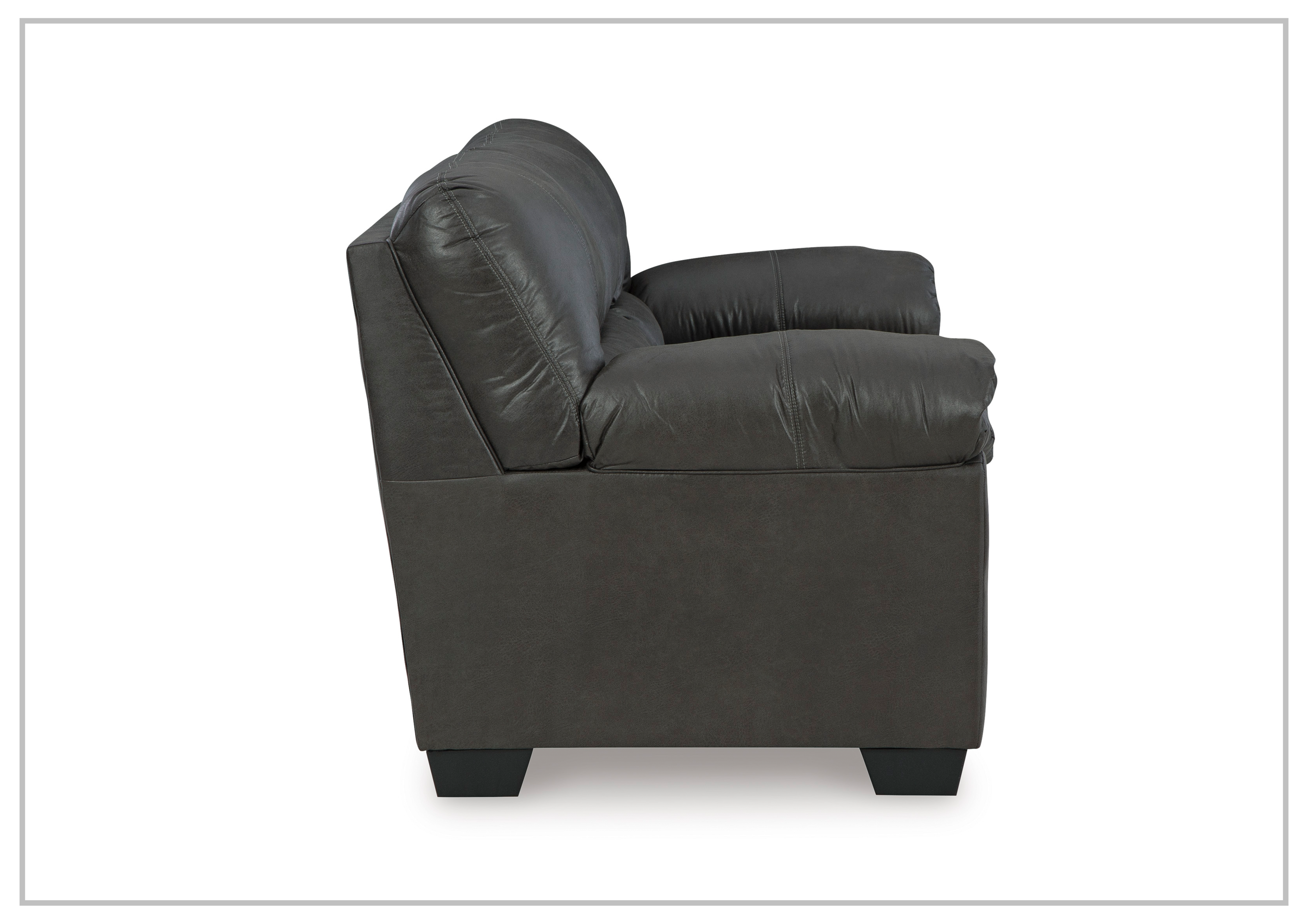 Gio Italia Bradford 3-Seater Faux Leather Sofa - Modern Living Room Furniture for Small Spaces, Comfortable PU Leather Couch for Apartments, Dorms & Home Offices