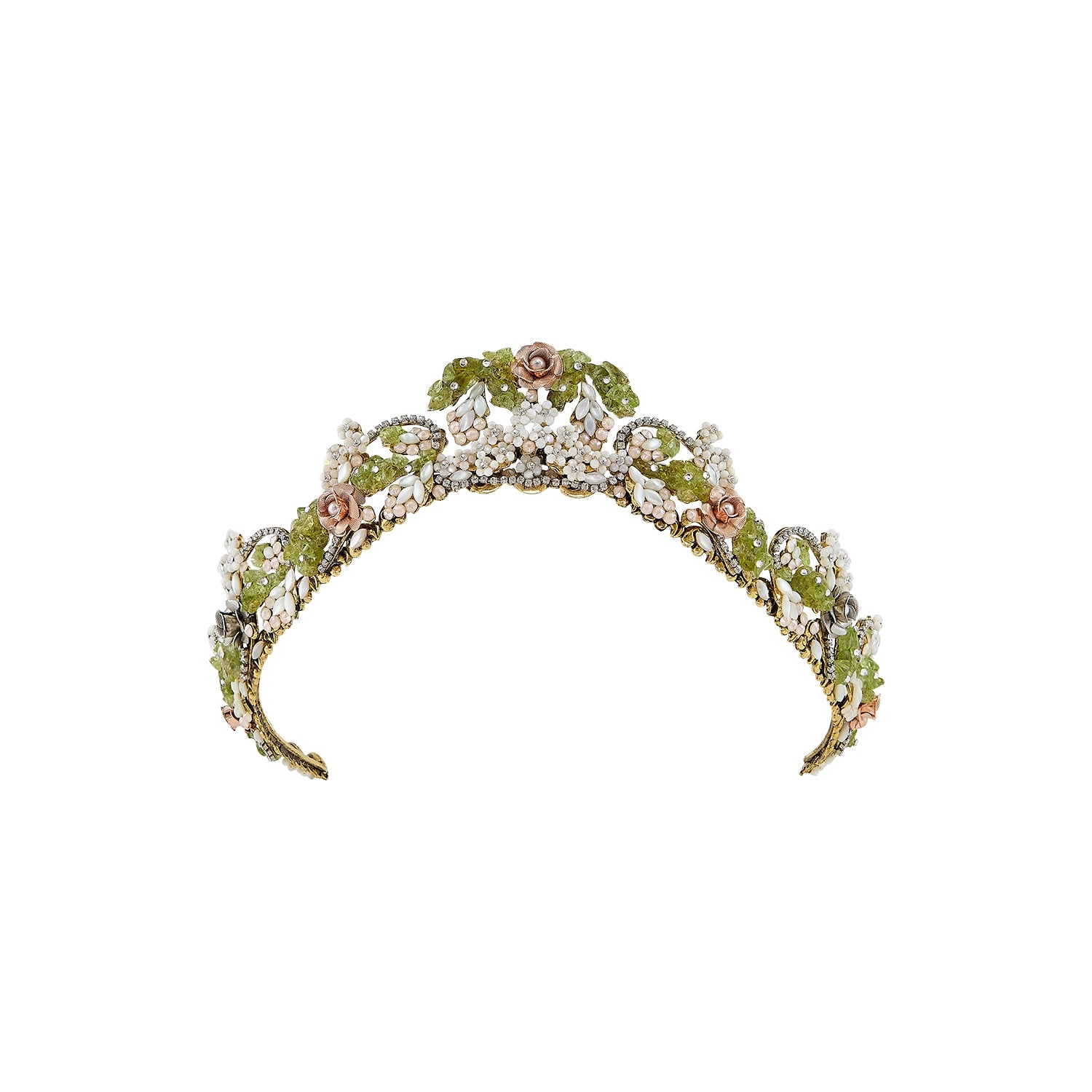 FLAVORELLE CROWN - Elegant Floral Hair Crown for Women | Perfect for Weddings, Prom, Parties & Special Occasions