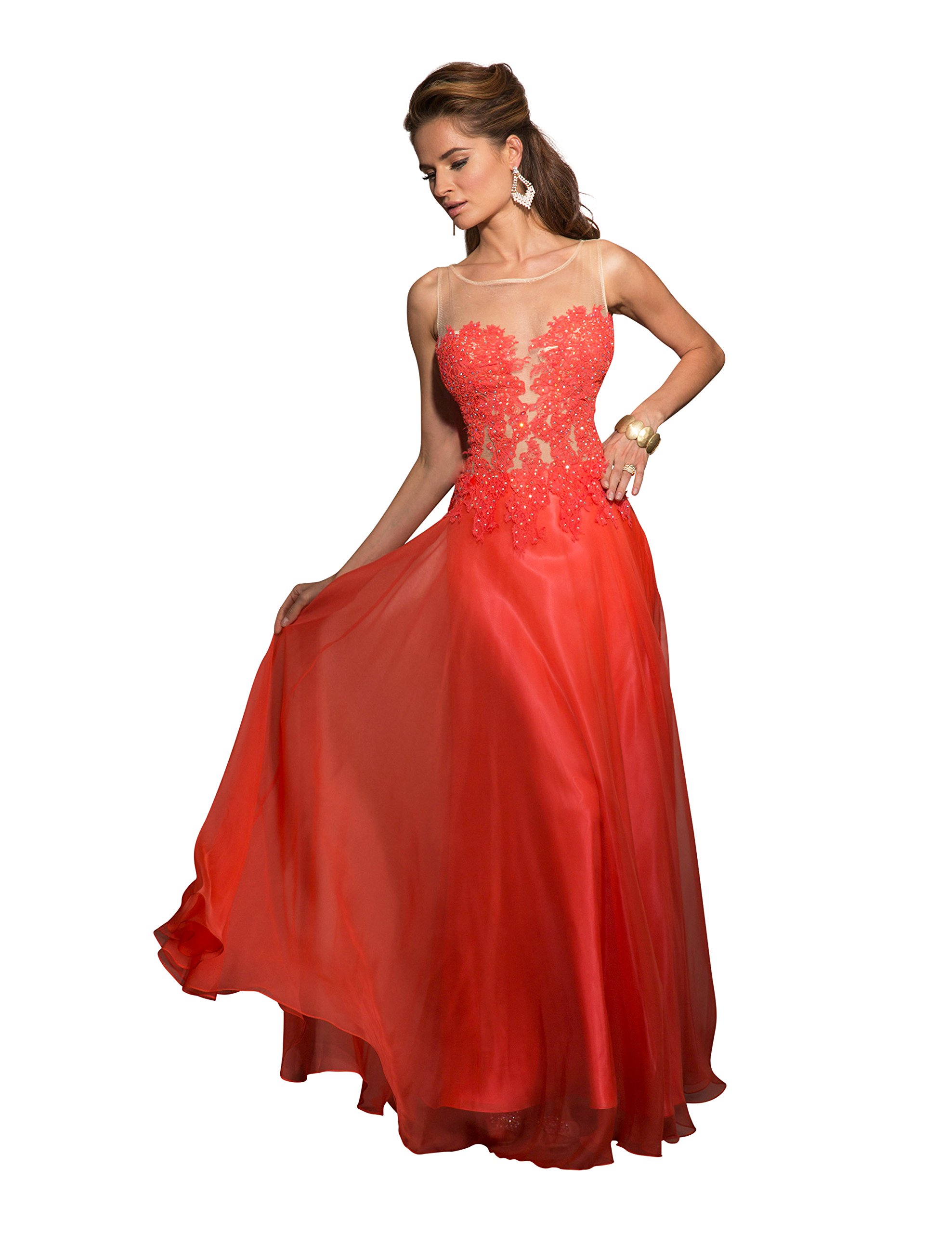 Clarisse Women's Elegant Chiffon A-Line Prom Dress 2529 - Perfect for Homecoming, Formal Dances & Evening Events