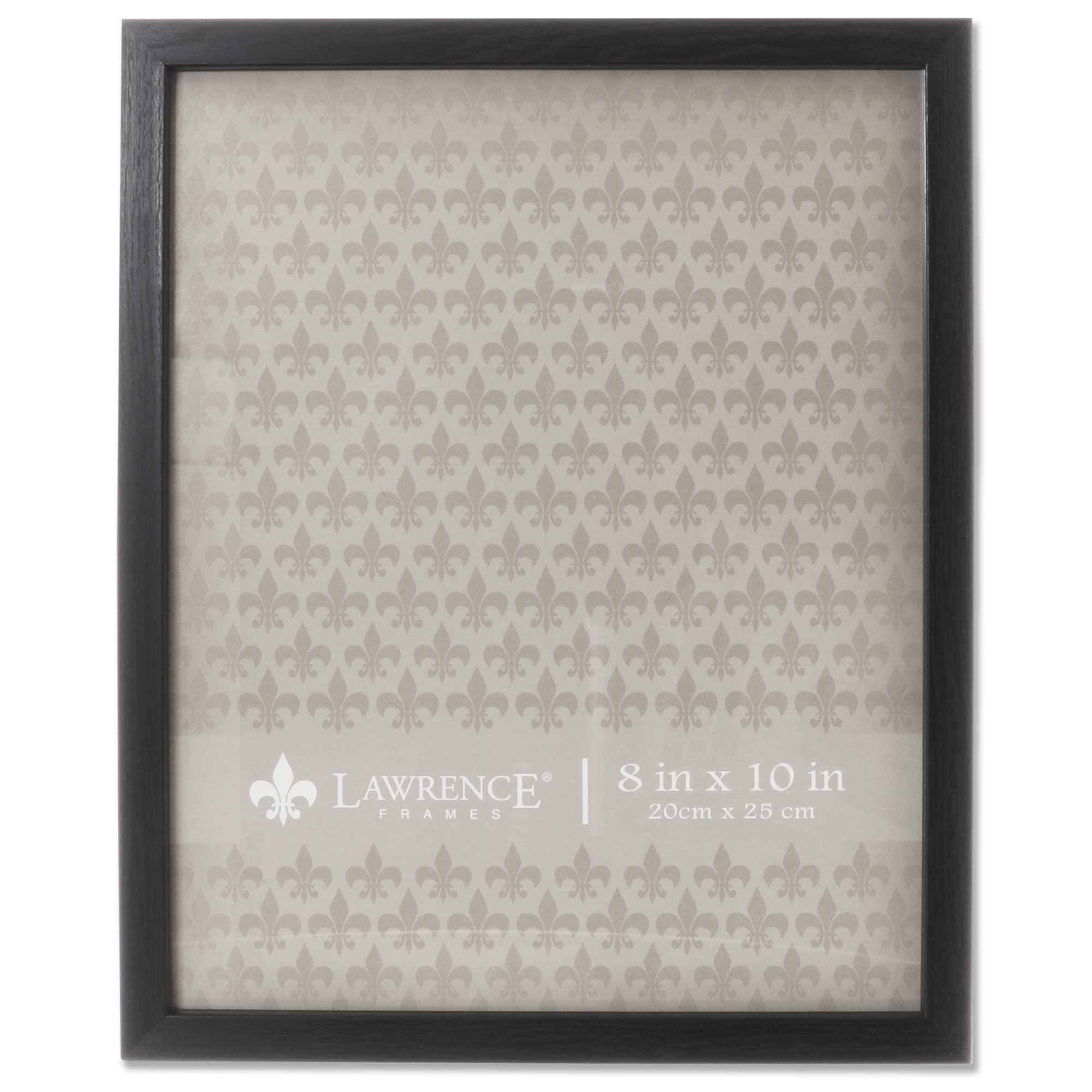 Lawrence Frames Chloe Contemporary Picture Frame 8x10 Inch - Elegant Black Photo Frame for Wall or Tabletop Display - Perfect for Home, Office, Wedding & Family Photos