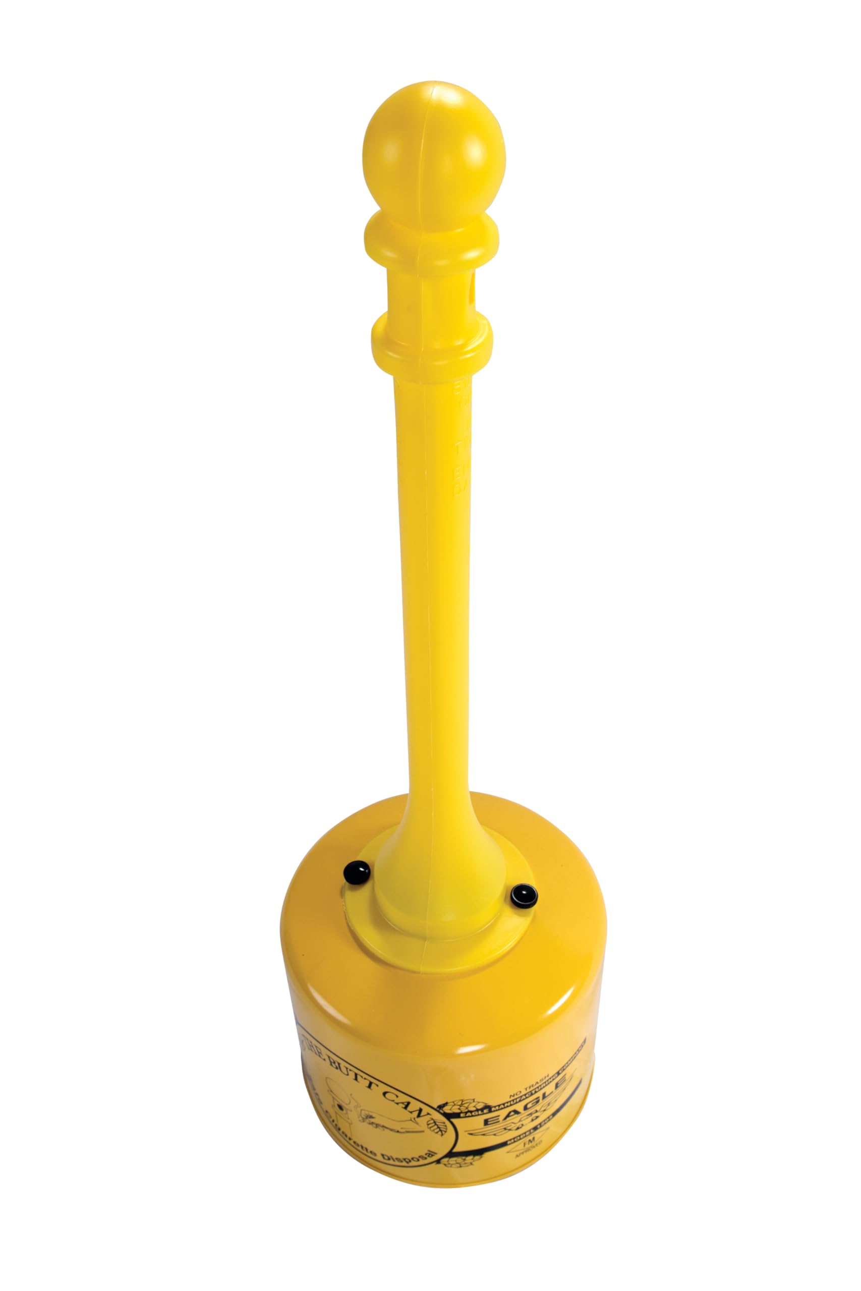 Eagle 1205 5 Gallon Galvanized Steel Cigarette Receptacle - 40