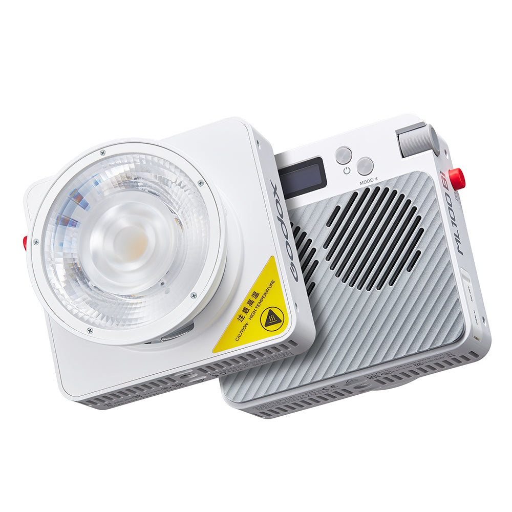 Godox ML100Bi Bi-Color LED Video Light Kit - Portable Continuous Lighting for Photography, YouTube, TikTok & Live Streaming - Dimmable 3200K-5600K with Battery & Stand