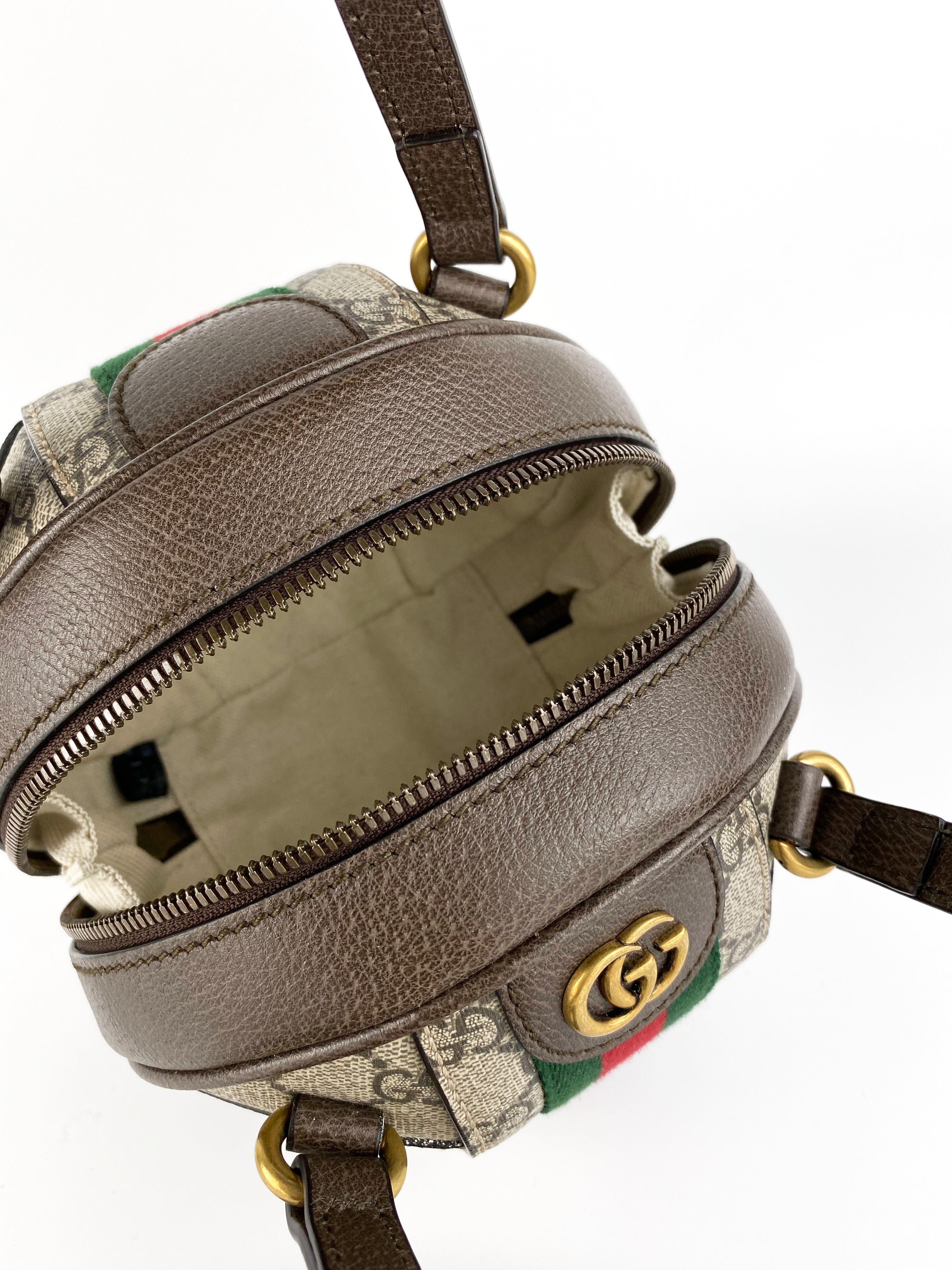 Gucci Mini Ophidia GG Sphere Crossbody Bag for Women - Luxury Leather Shoulder Purse with Signature GG Pattern | Perfect for Date Night, Parties & Everyday Use