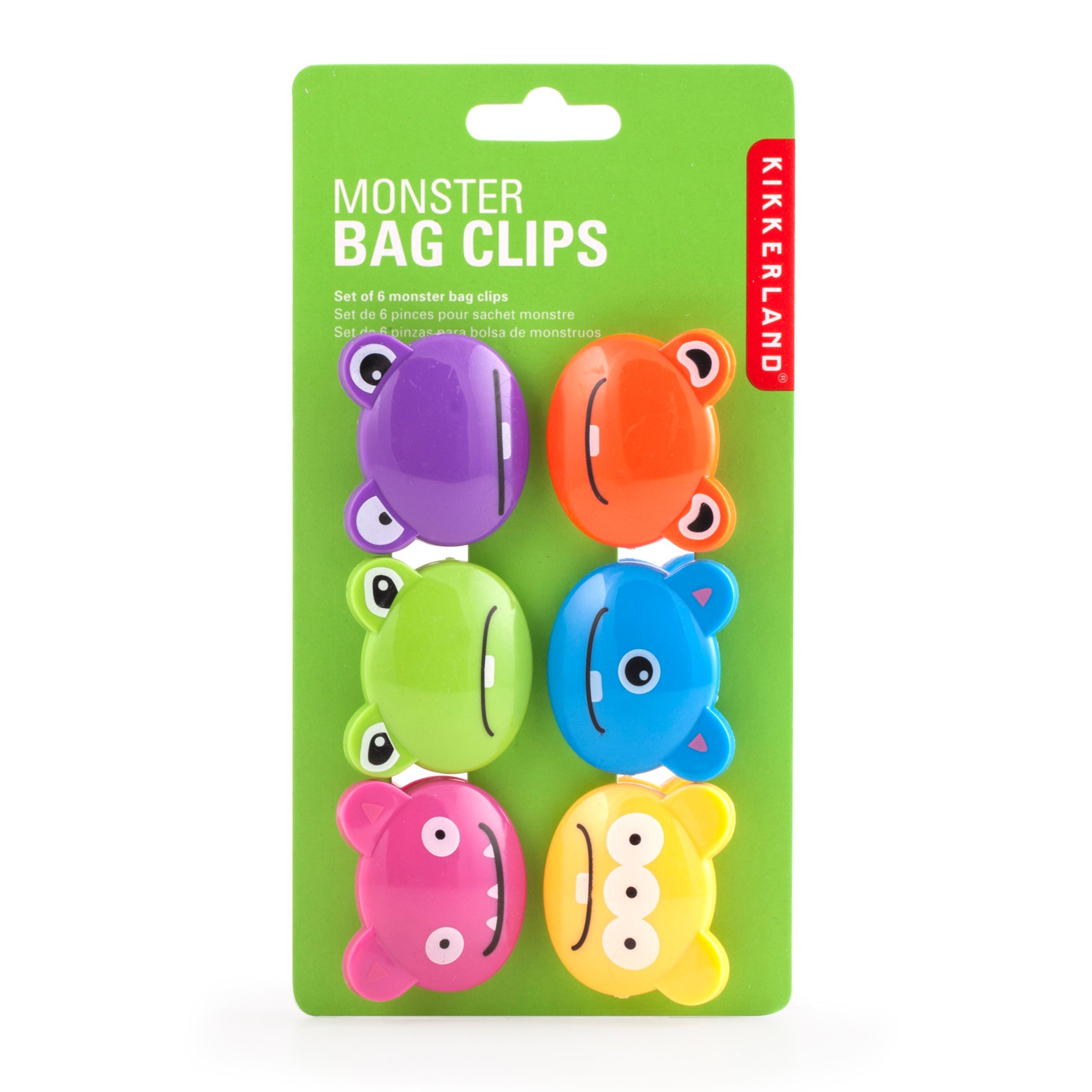 Monster Bag Clips - Fun & Colorful Food Bag Sealer Clips for Snacks, Chips, and Bread | Perfect for Kitchen Storage, Lunch Boxes, and Picnics