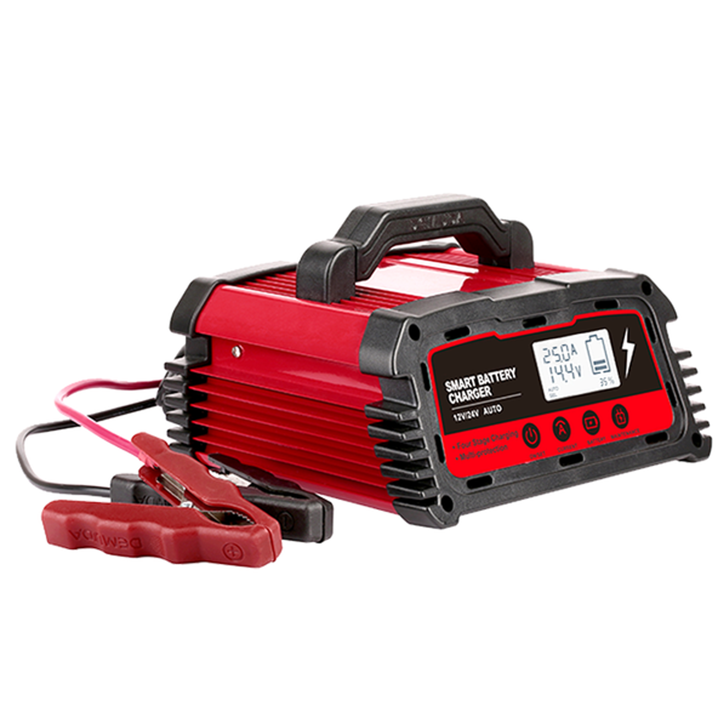 Energex 12V/24V 20A Heavy Duty Automatic Battery Charger for Cars, Trucks, RVs, Boats & Marine Vehicles - Fast Charging & Maintenance Mode