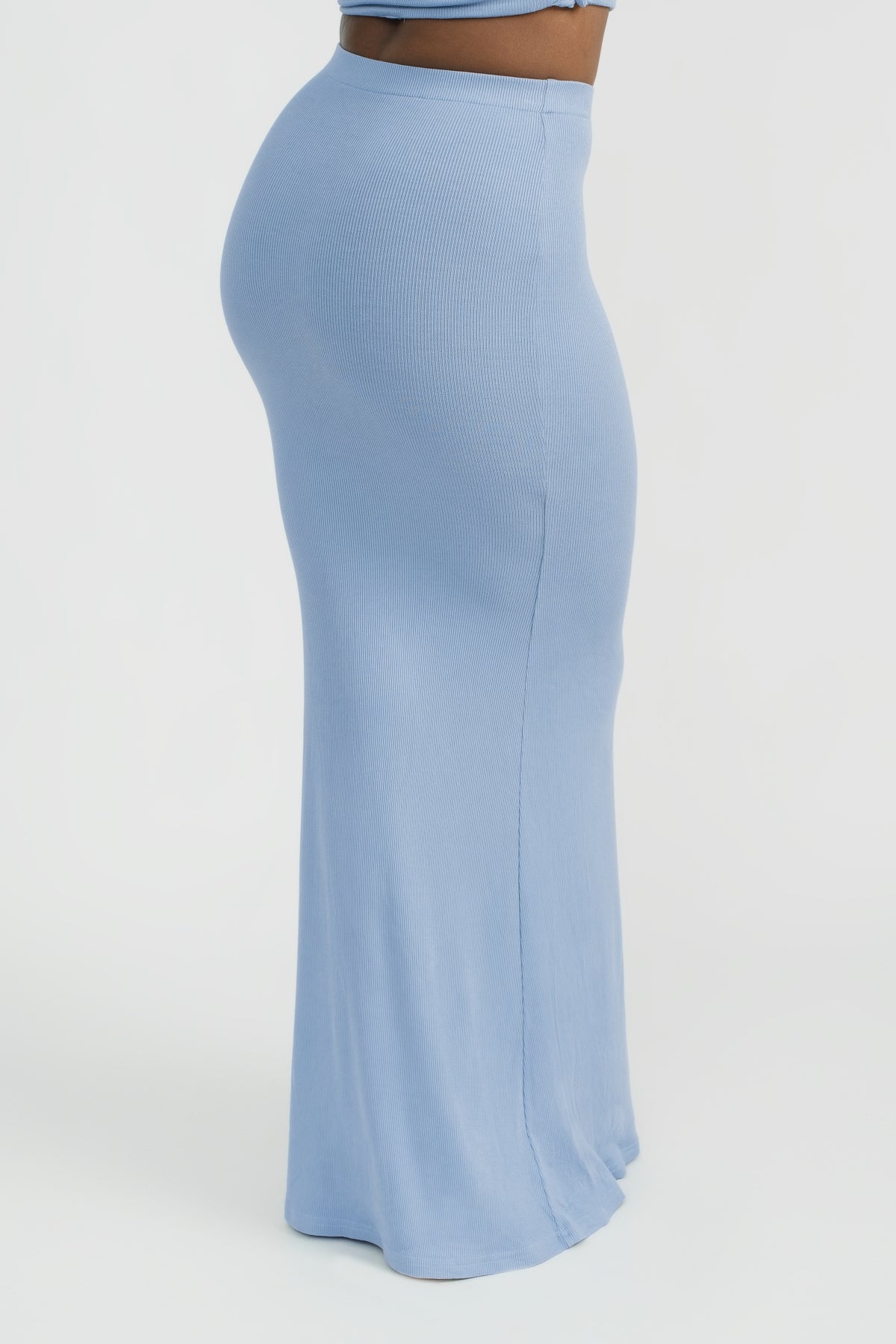 Dom Maxi Skirt in Azure Blue - Flowy Long Skirt for Women | Perfect for Beach, Vacation & Boho Fashion