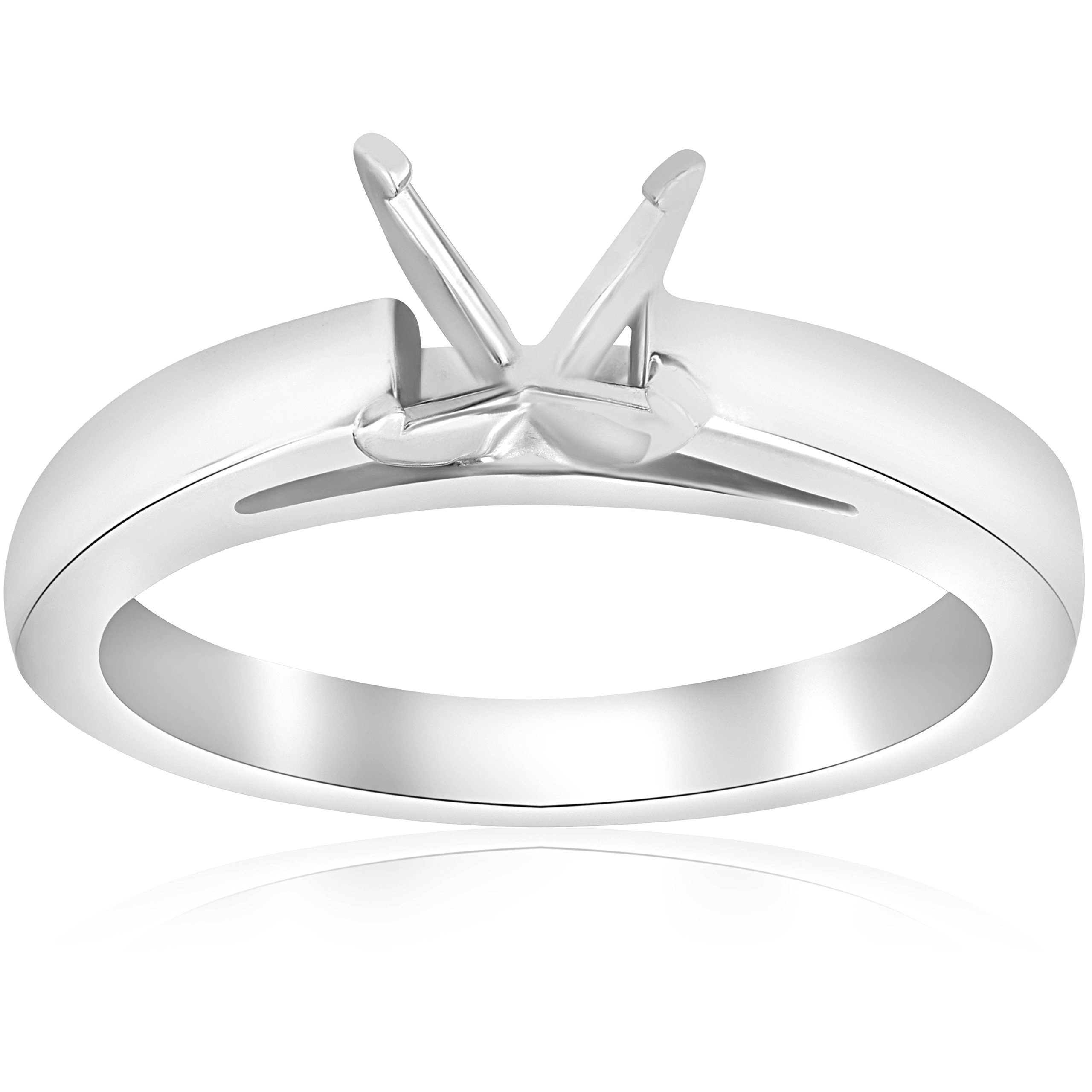 Solitaire Cathedral Semi Mount Engagement Ring Setting - Elegant Wedding Band for Brides, Promise Rings & Proposals | Perfect for Engagement, Anniversary & Special Occasions