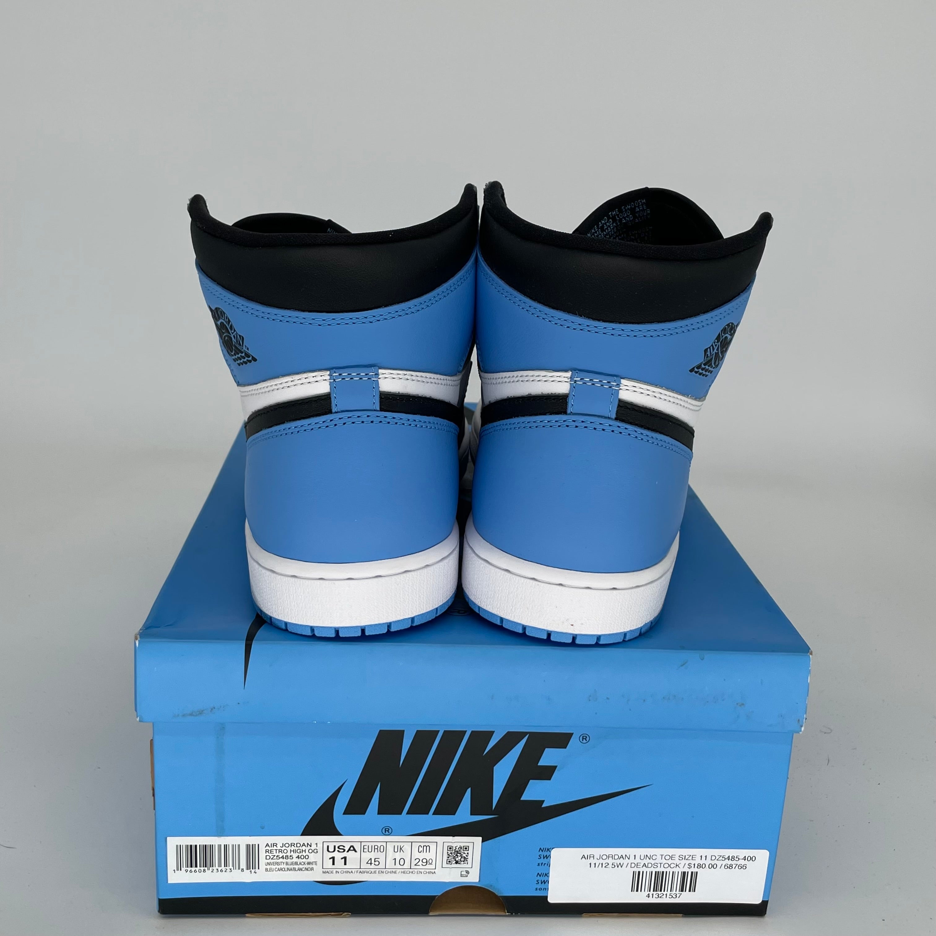 AIR JORDAN 1 UNC TOE Men's Basketball Shoes Size 11 DZ5485-400 - Perfect for Streetwear Fashion & Court Performance