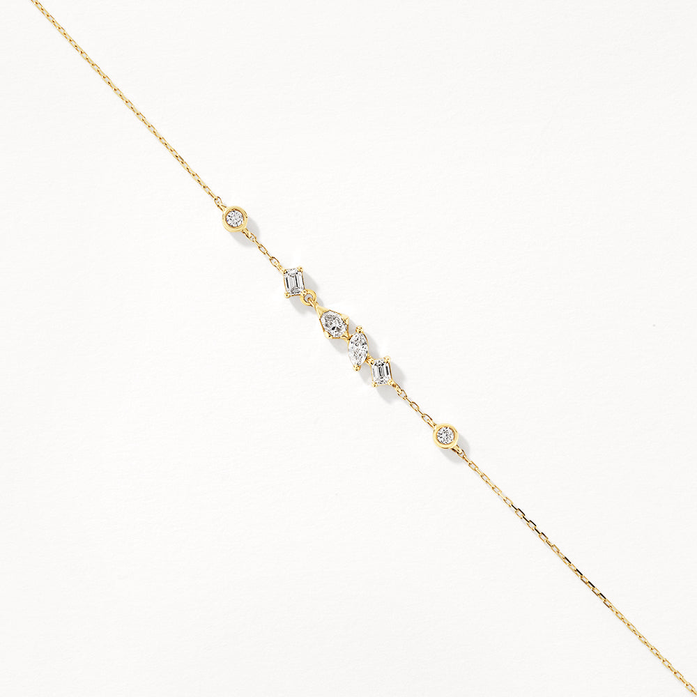 0.25ct Lab Grown Diamond Tennis Bracelet in 10k Gold - Elegant Stackable Jewelry for Women, Perfect for Weddings & Special Occasions