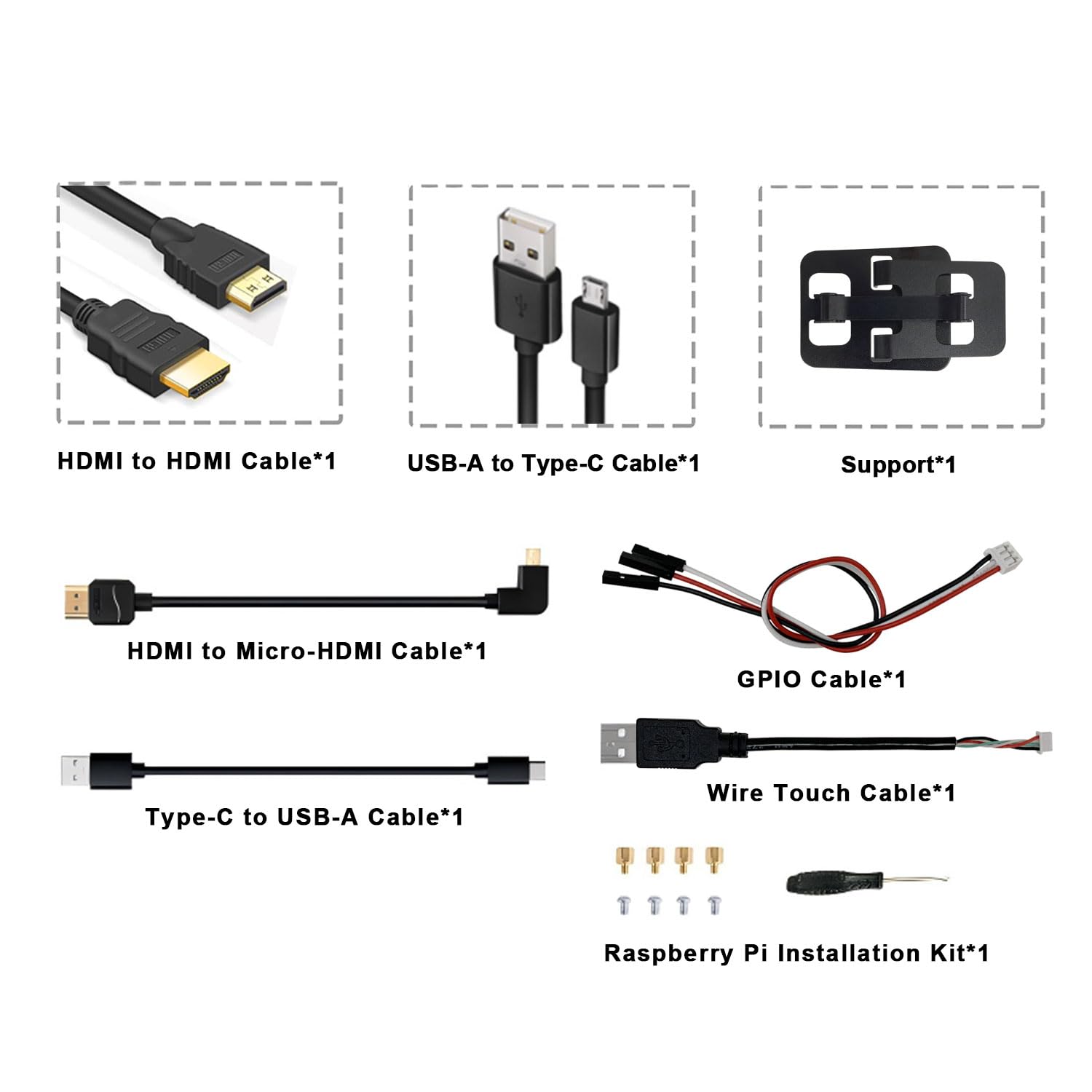 10.5 Inch Touchscreen Monitor for Raspberry Pi 5/4B/3B - 2560×1600 2K OLED Display with HDMI Port - Compatible with Jetson Nano & Windows - Perfect for DIY Projects, Gaming, and Portable Workstations