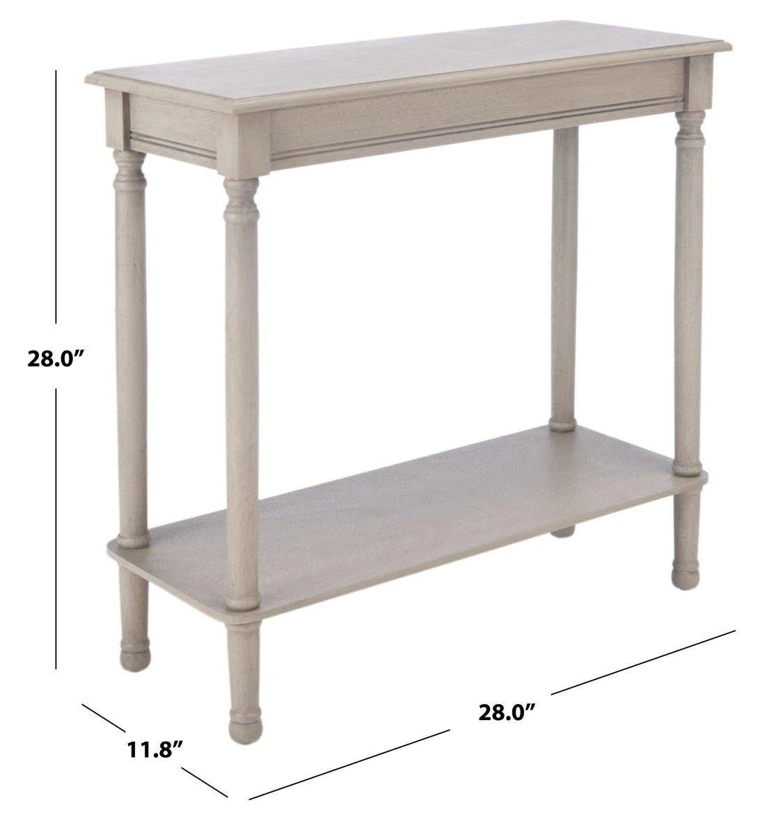 Modern Greige Rectangular Console Table - Stylish Entryway, Living Room & Hallway Furniture for Home Decor