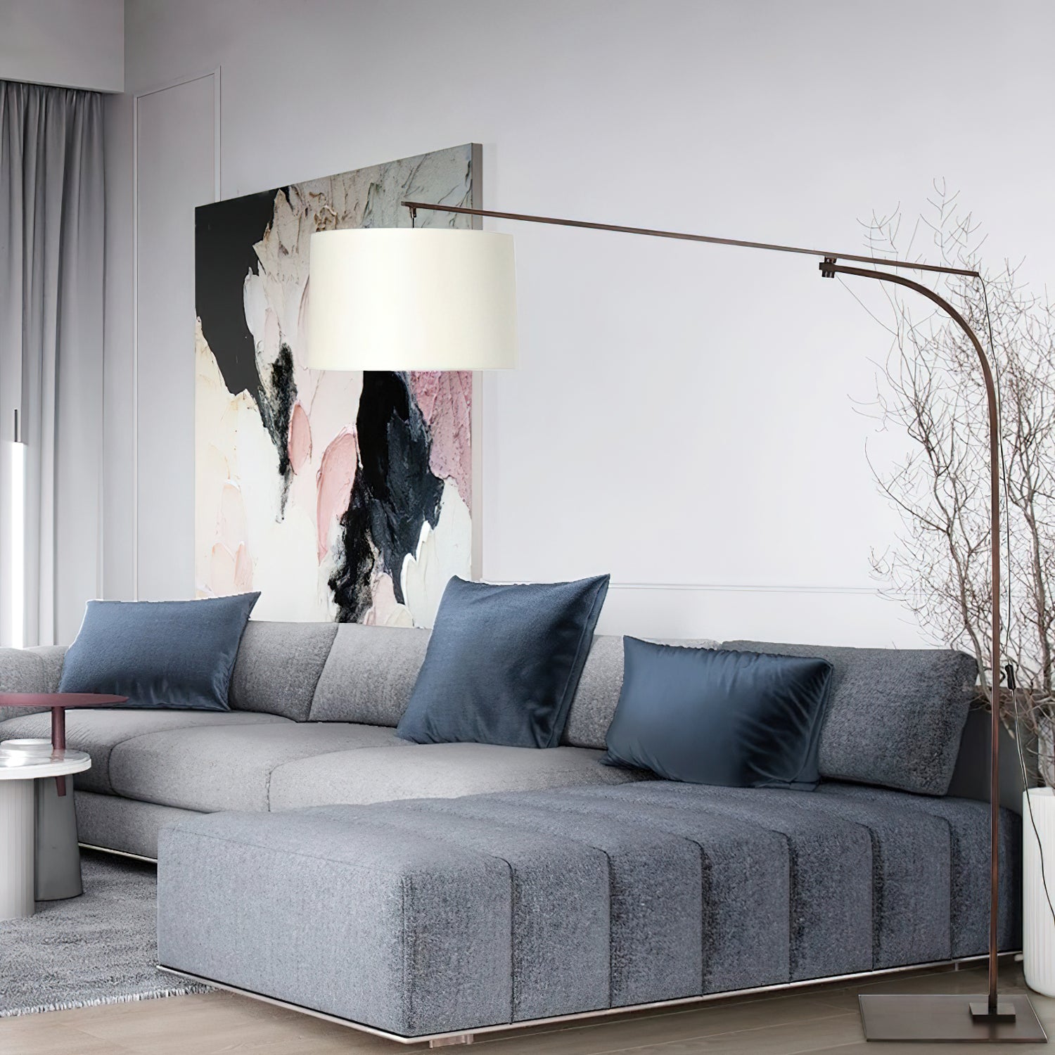Cornelius Arc Floor Lamp - Modern Adjustable LED Standing Light for Living Room, Bedroom & Office - Perfect for Reading, Working & Ambient Lighting