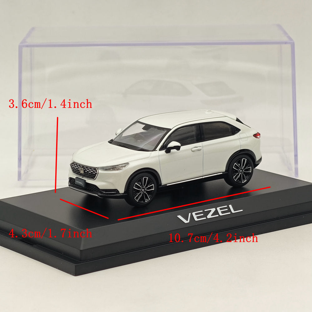1/43 Scale Honda VEZEL Platinum White Diecast Model Car - Hobby Japan HJ433002PW - Collectible Miniature Vehicle for Display, Gifts & Car Enthusiasts