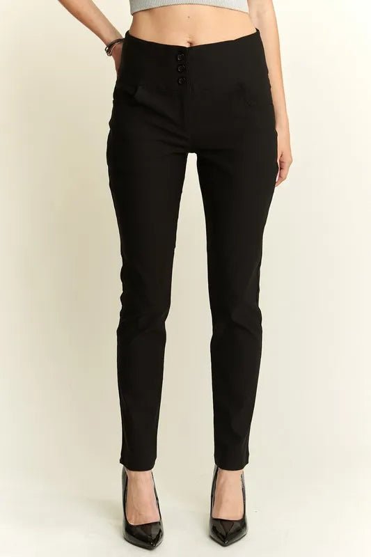 ADORA High Waist Skinny Pants for Women - Chic Fit Stretch Denim Trousers | Slimming Comfortable Office & Casual Wear