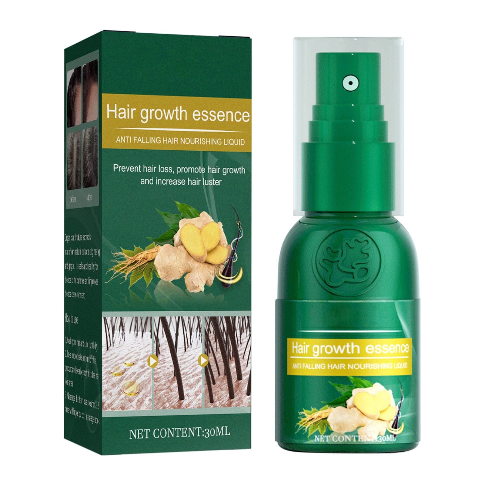 MILAX Hair Growth Spray for Thicker Hair - Scalp Massage & Nourishing Treatment with Natural Ingredients - 30ml Hair Care Solution for Men & Women - Perfect for Daily Use, Styling Prep & Hair Loss Prevention