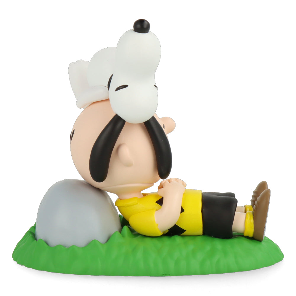 Peanuts Series 13 Napping Charlie Brown & Snoopy Collectible Figurine - UDF Vinyl Statue for Home Decor, Office Display, and Gift for Peanuts Fans