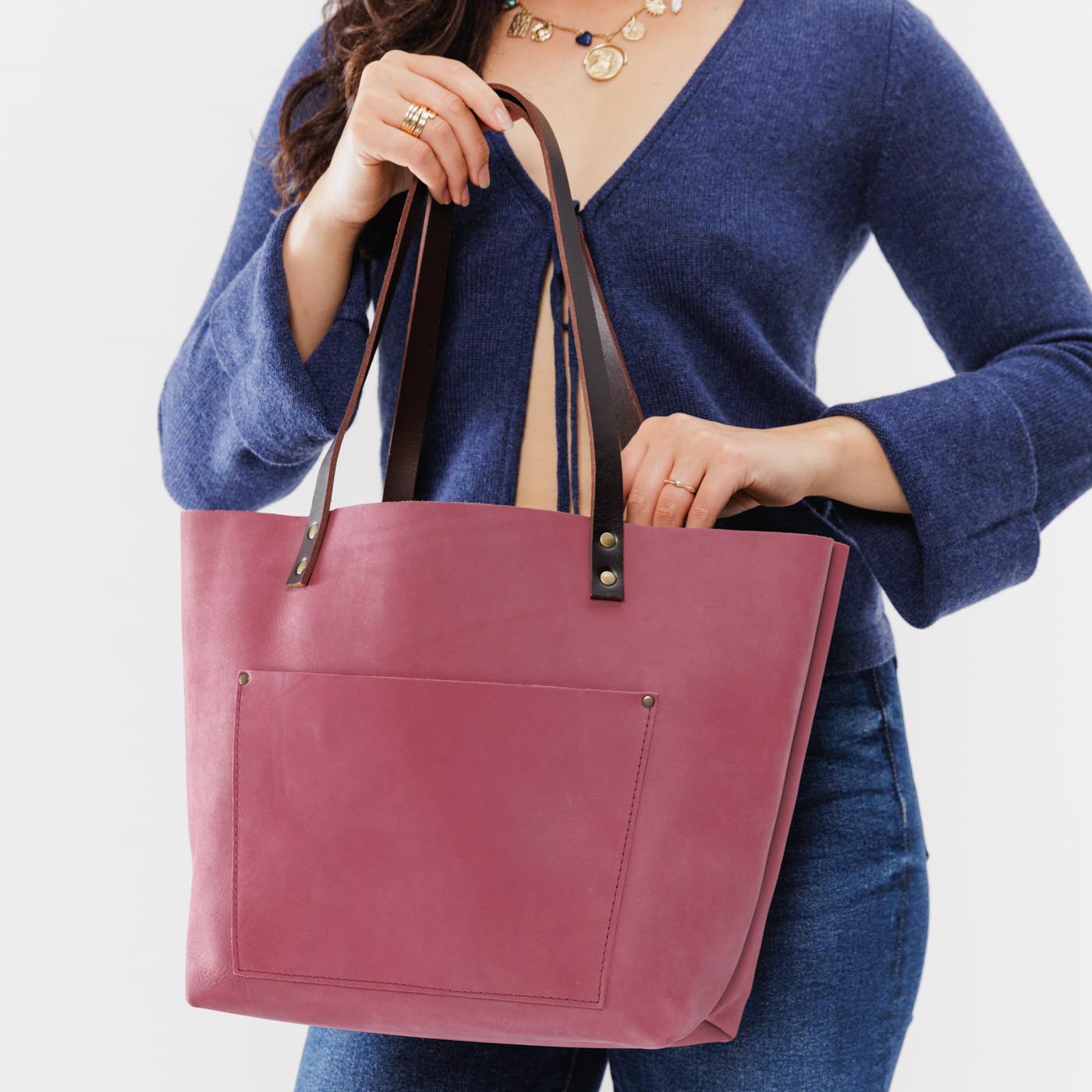 Almost Perfect' Genuine Leather Tote Bag - Limited Edition Handcrafted Women's Purse for Work, Travel & Everyday Use