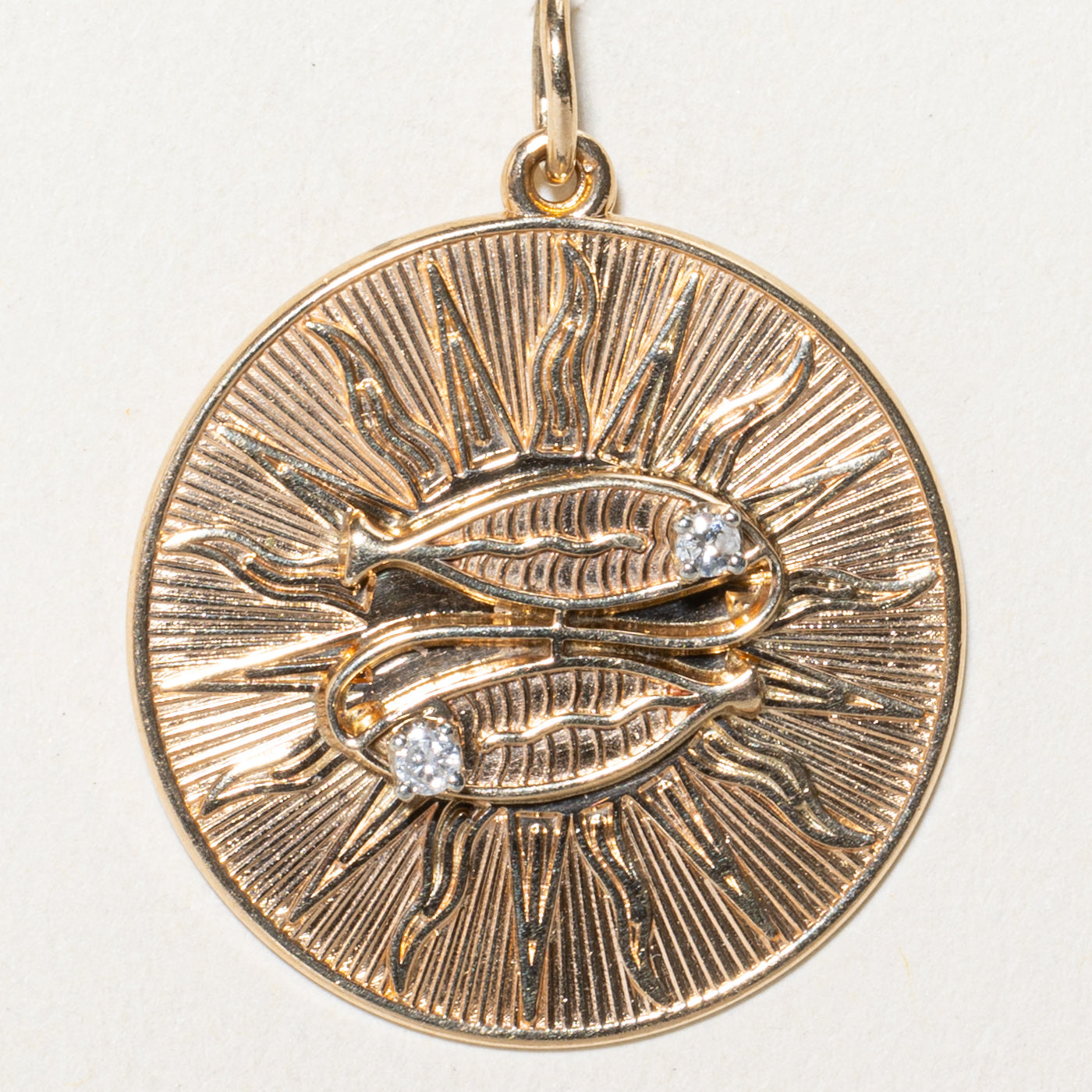 0.06ctw Diamond Pisces Zodiac Pendant Necklace - Elegant Birthstone Jewelry Gift for Women & Girls - Perfect for Birthdays, Anniversaries & Special Occasions