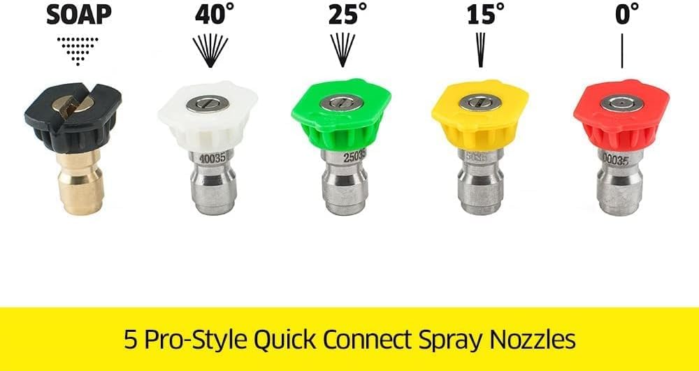 Karcher 0 Degree Gas Pressure Washer Spray Nozzle - High Pressure Cleaning Tip for Karcher Pressure Washers - Perfect for Driveway, Deck, and Concrete Cleaning