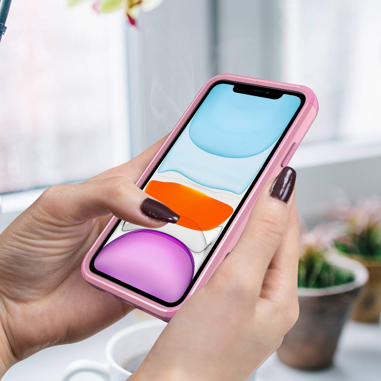 Shockproof Heavy Duty Protective Phone Case for Apple iPhone 11 - Rugged Cover with Military-Grade Drop Protection | Perfect for Outdoor Activities, Travel & Everyday Use