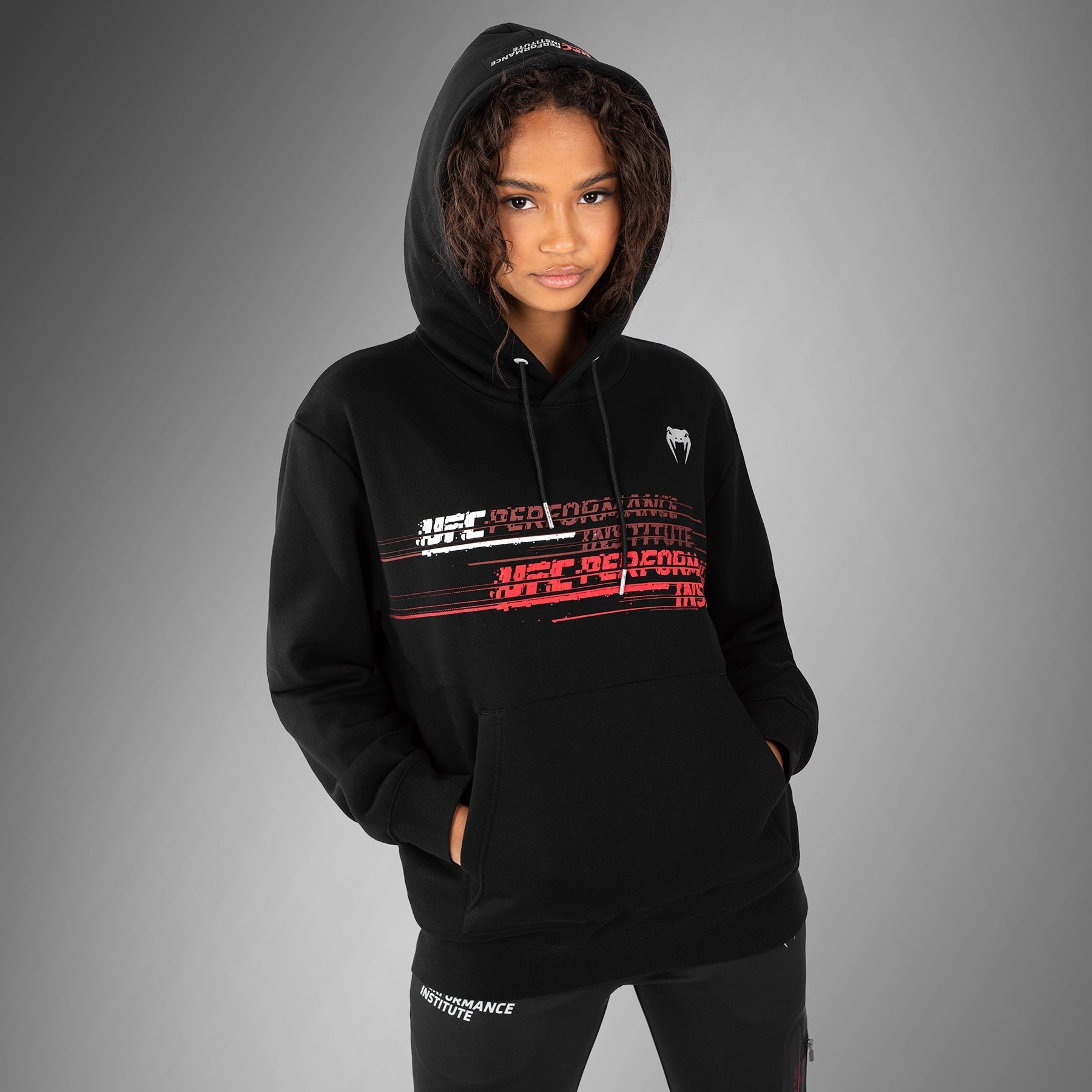 UFC Venum Performance Institute 2.0 Hoodie - Black & Red - MMA Training & Streetwear Fashion