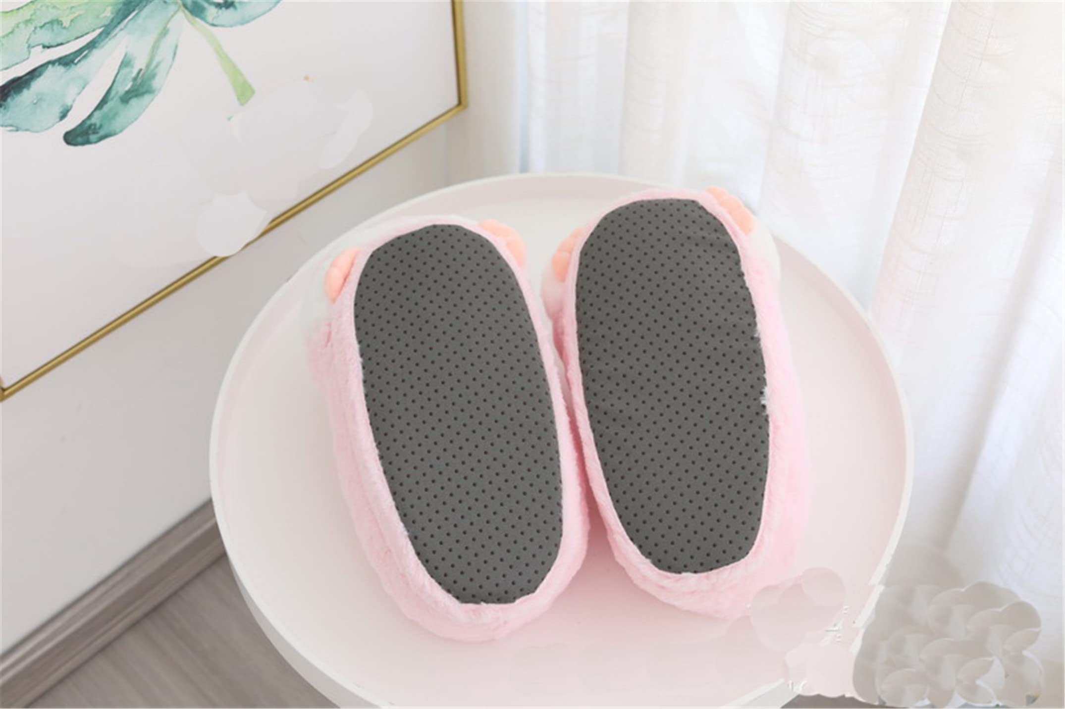 Adorable Pig Cartoon Fuzzy House Slippers for Women - Cozy Winter Indoor/Outdoor Slides with Non-Slip Sole - Perfect for Home, Lounge & Gift Giving