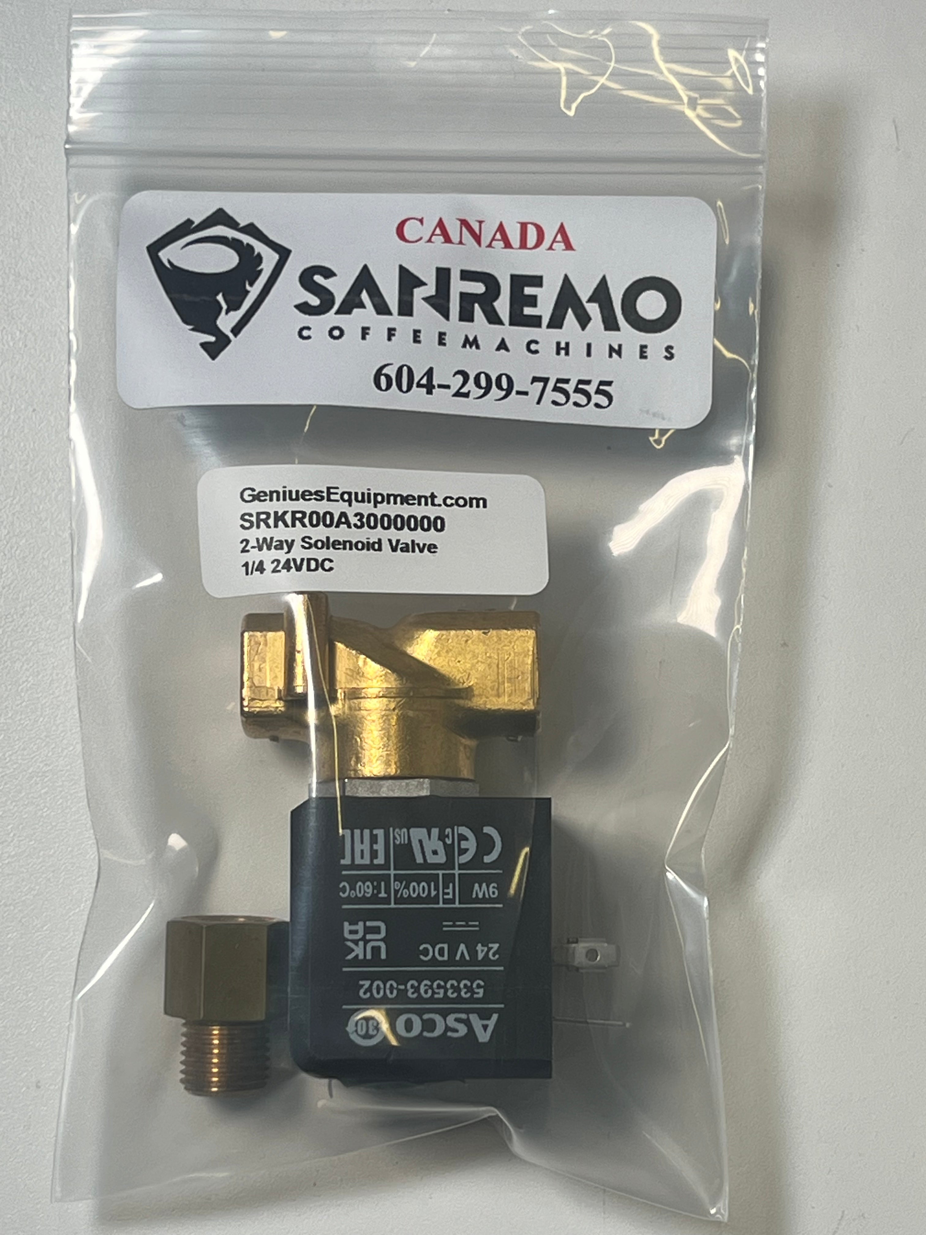 2 Way Solenoid Valve 1/4