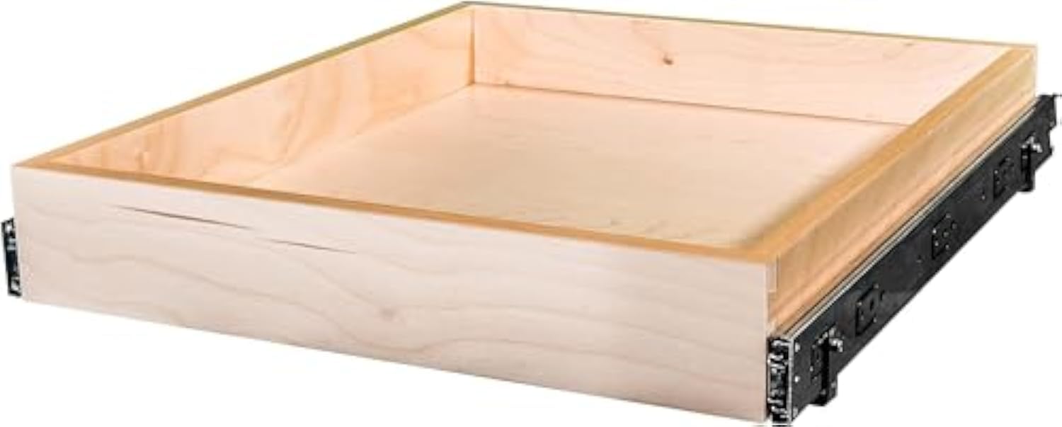 Sublime Design Standard Size Pull Out Kitchen Drawers - Slide Out Shelves for Cabinets - Bottom Mount Home Organizer (11