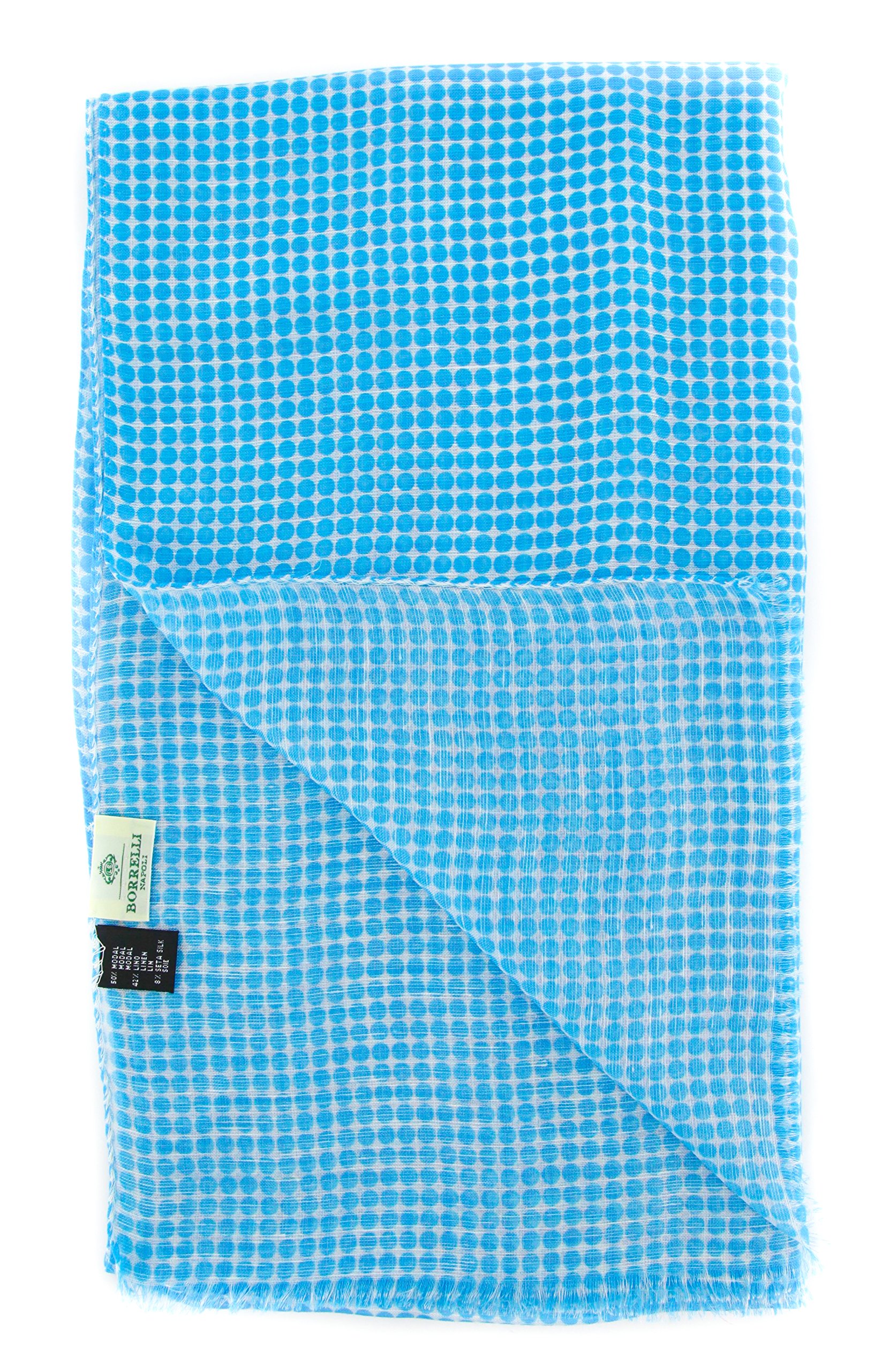 Premium Blue Linen Blend Scarf for Women - Soft & Breathable Fashion Accessory - Perfect for Spring, Fall & Winter Outfits, Travel & Office Wear