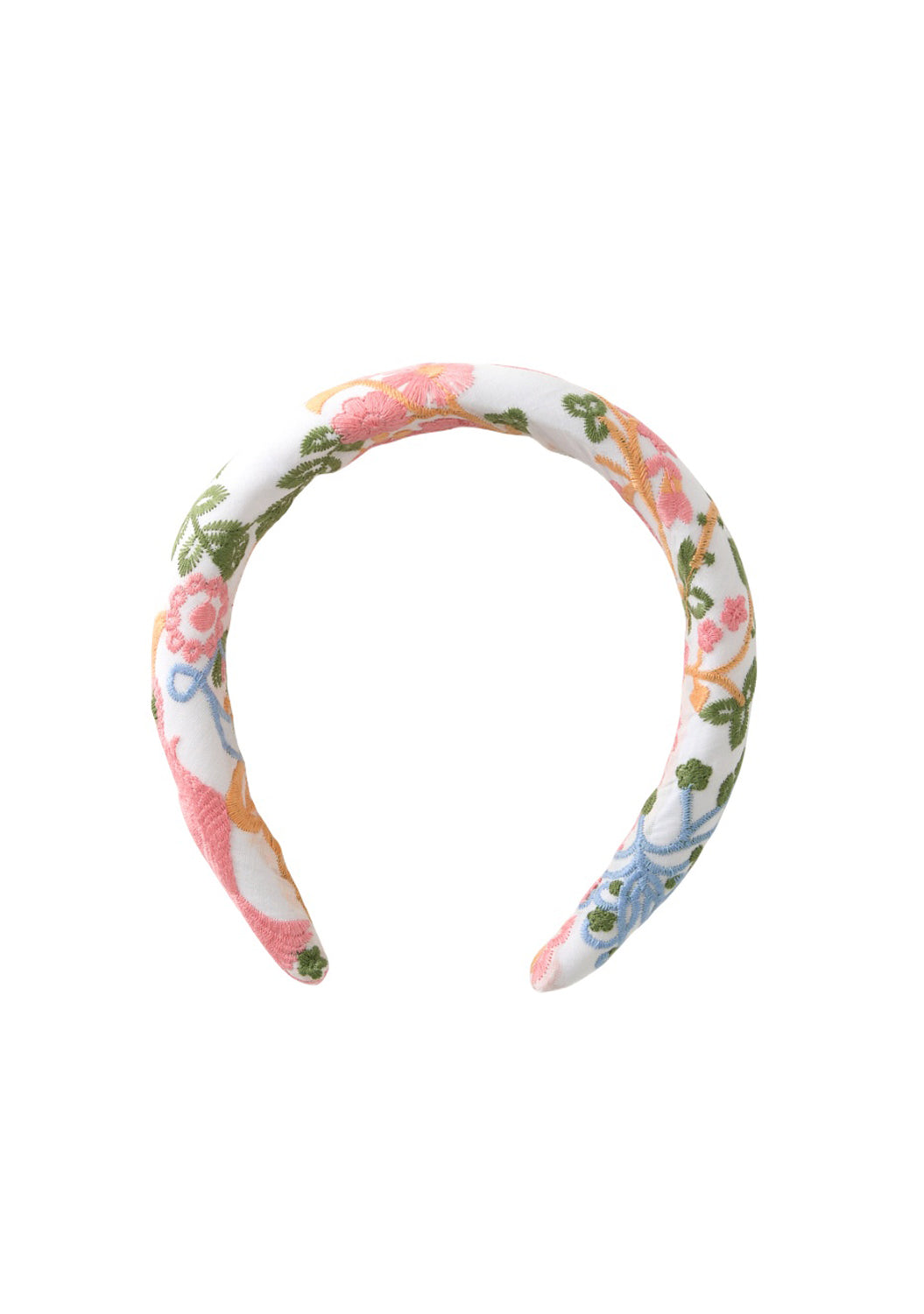 Lyla Embroidered Headband for Women - Floral Hair Accessories for Running, Yoga & Fashion - Adjustable Comfort Head Wrap for Workouts and Daily Wear