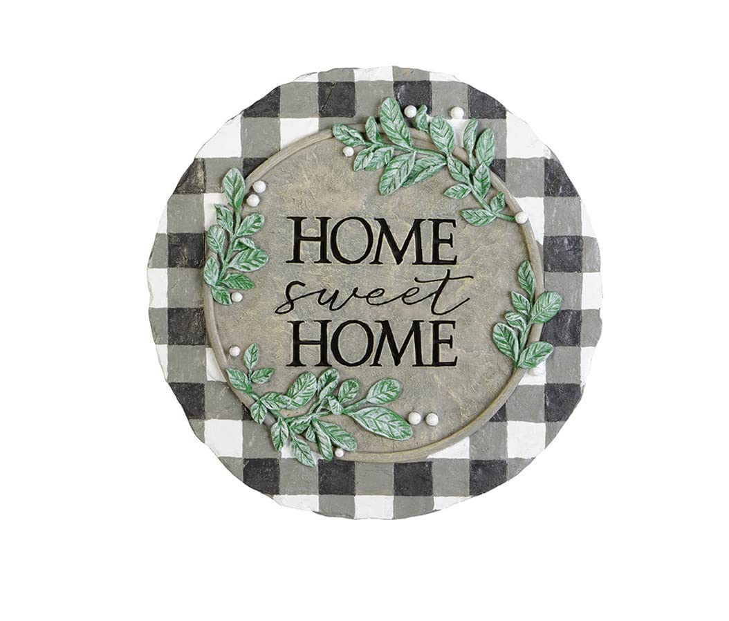 8.25-inch Carson Home Sweet Home Garden Stone - Personalized Outdoor Decor for Patio, Yard & Landscaping | Durable Weather-Resistant Decorative Rock