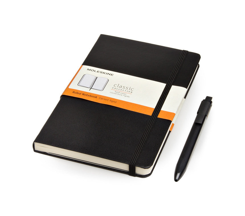 Premium Moleskine Notebook Bundle with Roller Pen & Hard Cover - Perfect for Journaling, Note Taking, and Gift Giving