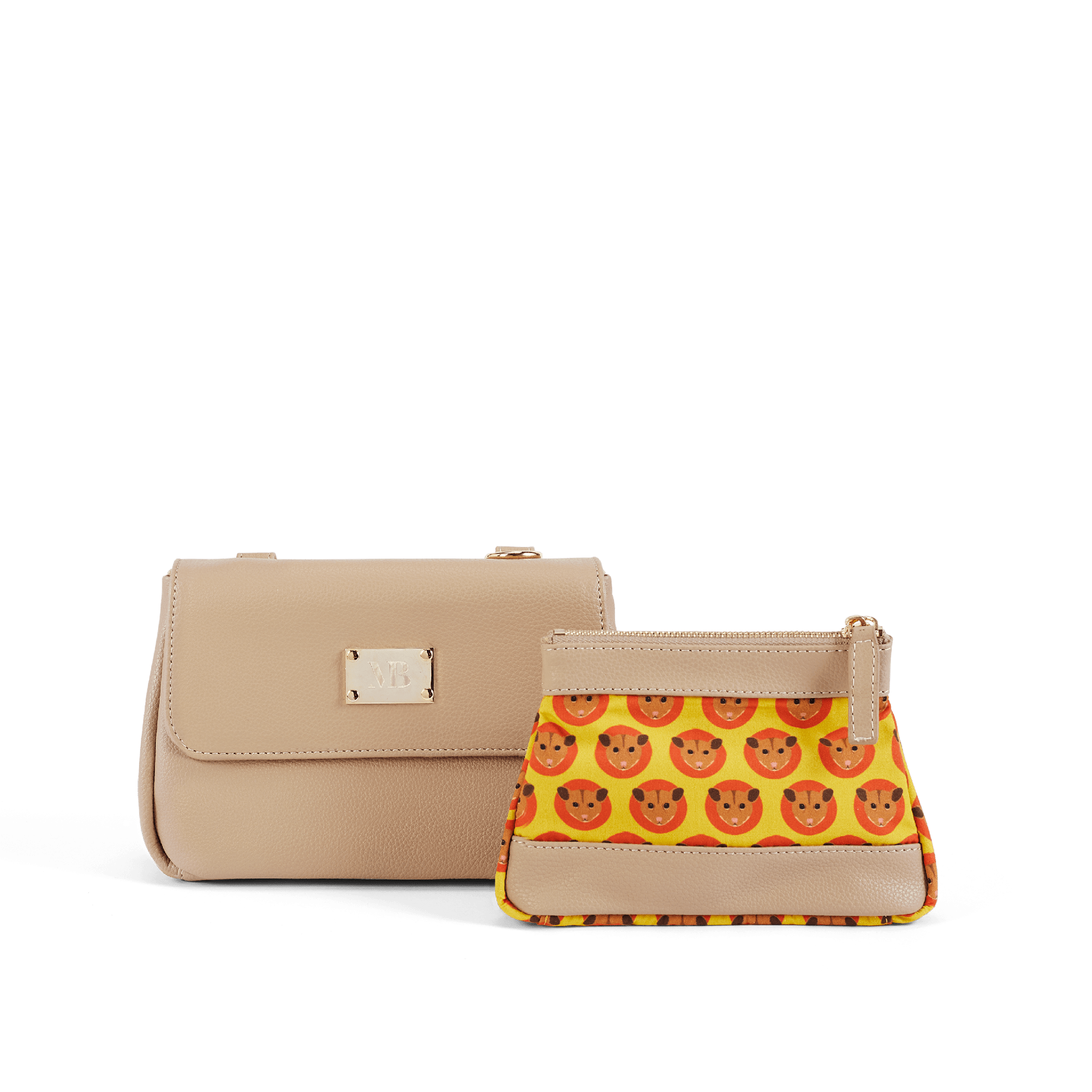Trudy Vegan Leather Crossbody Clutch Bag for Women - Stylish Beige Purse for Everyday Use, Travel & Date Night