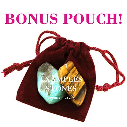 Premium Healing Crystals Set for Anxiety Relief & Stress Reduction - 6pc Natural Gemstone Bundle for Meditation, Positivity, Self-Worth & Emotional Balance (Raw & Tumbled Stones) - Perfect for Home Meditation, Yoga Practice & Spiritual Healing