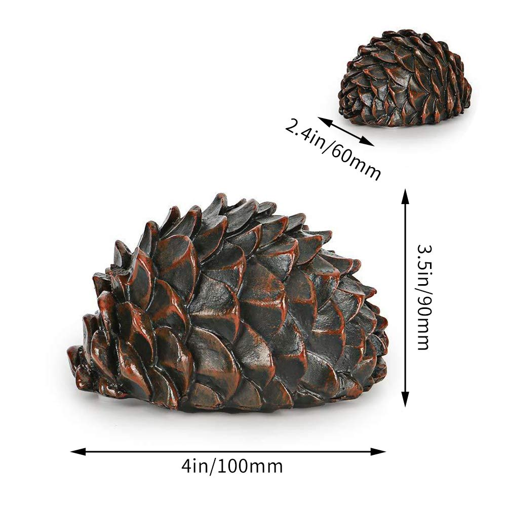 AIYMO Pinecone Hide Keys Box - Outdoor Garden Security Stash Storage Case for Spare Keys | Waterproof Hidden Key Holder for House, Shed, RV & Vacation Homes | Perfect for Key Storage in Backyard, Patio or Camping