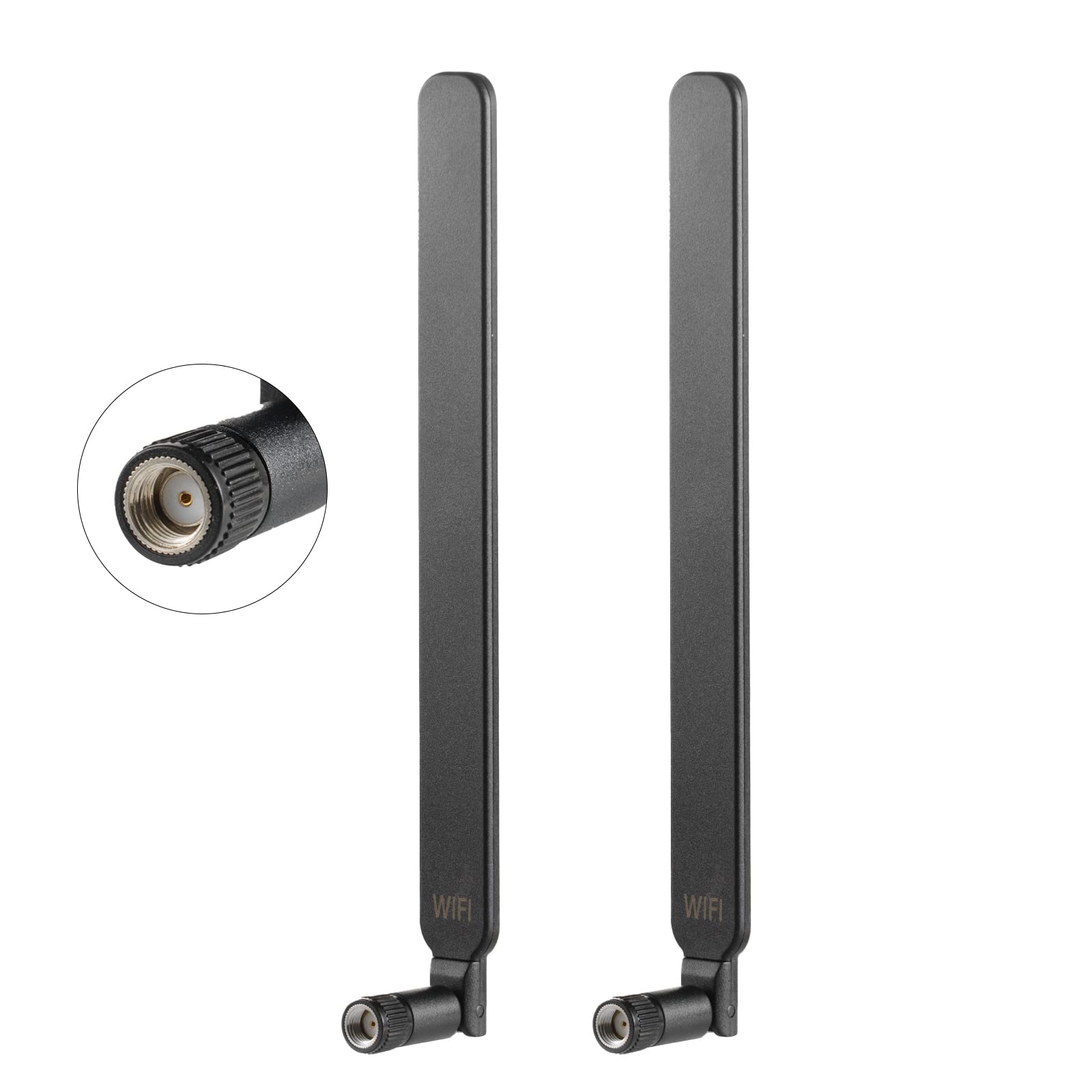 High Gain 15dBi Dual Band WiFi Antenna 2.4GHz 5GHz 5.8GHz MIMO Replacement Antenna for Furrion Vision S/AMTIFO/DoHonest/AUTO-VOX RV Backup Cameras - Signal Booster for Wireless Connectivity (2 Pack) by Eifagur - Perfect for RV Travel, Camping & Long-Distance Vehicle Monitoring