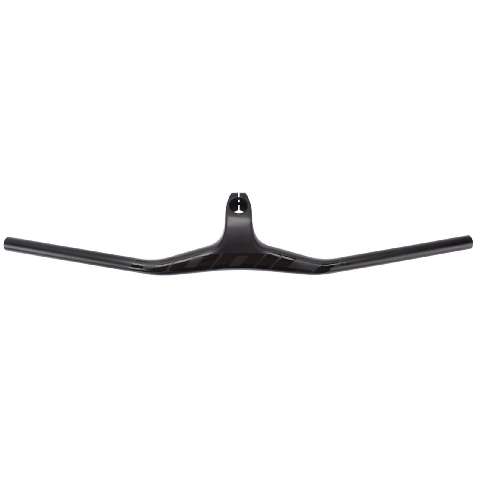 KBBKIC 3K Full Carbon Fiber MTB Handlebar -17° Riser Bar with Integrated Stem for Mountain Bikes | Lightweight & Durable Bicycle Parts (Black, 80x800mm) | Perfect for Trail Riding & Off-Road Cycling