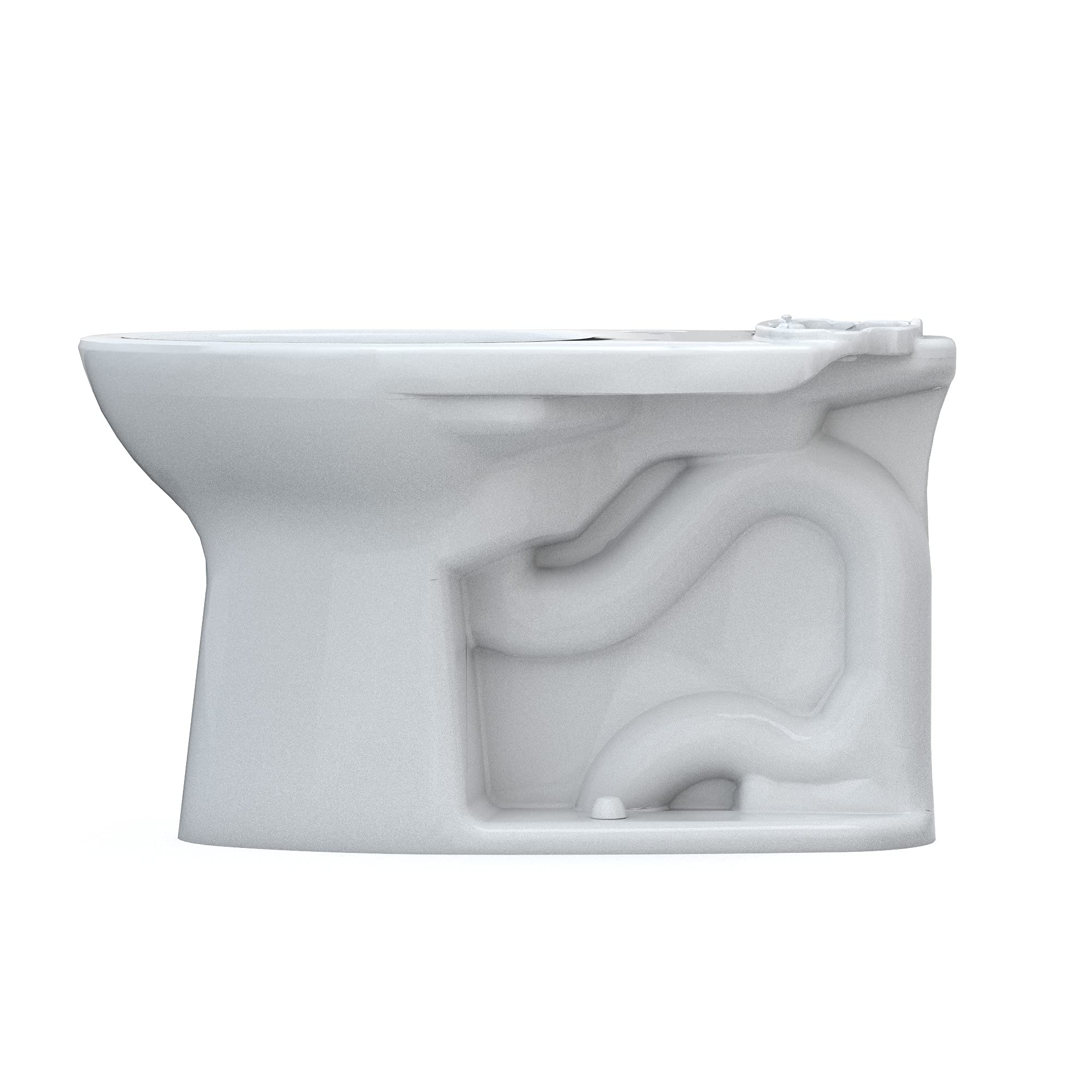 TOTO Drake Elongated Universal Height ADA Compliant Toilet with TORNADO FLUSH Technology and CEFIONTECT Coating - Cotton White (C776CEFGT40#01) | WASHLET+ Ready for Easy Bidet Installation | Perfect for Modern Bathrooms, Small Spaces & Water-Efficient Homes