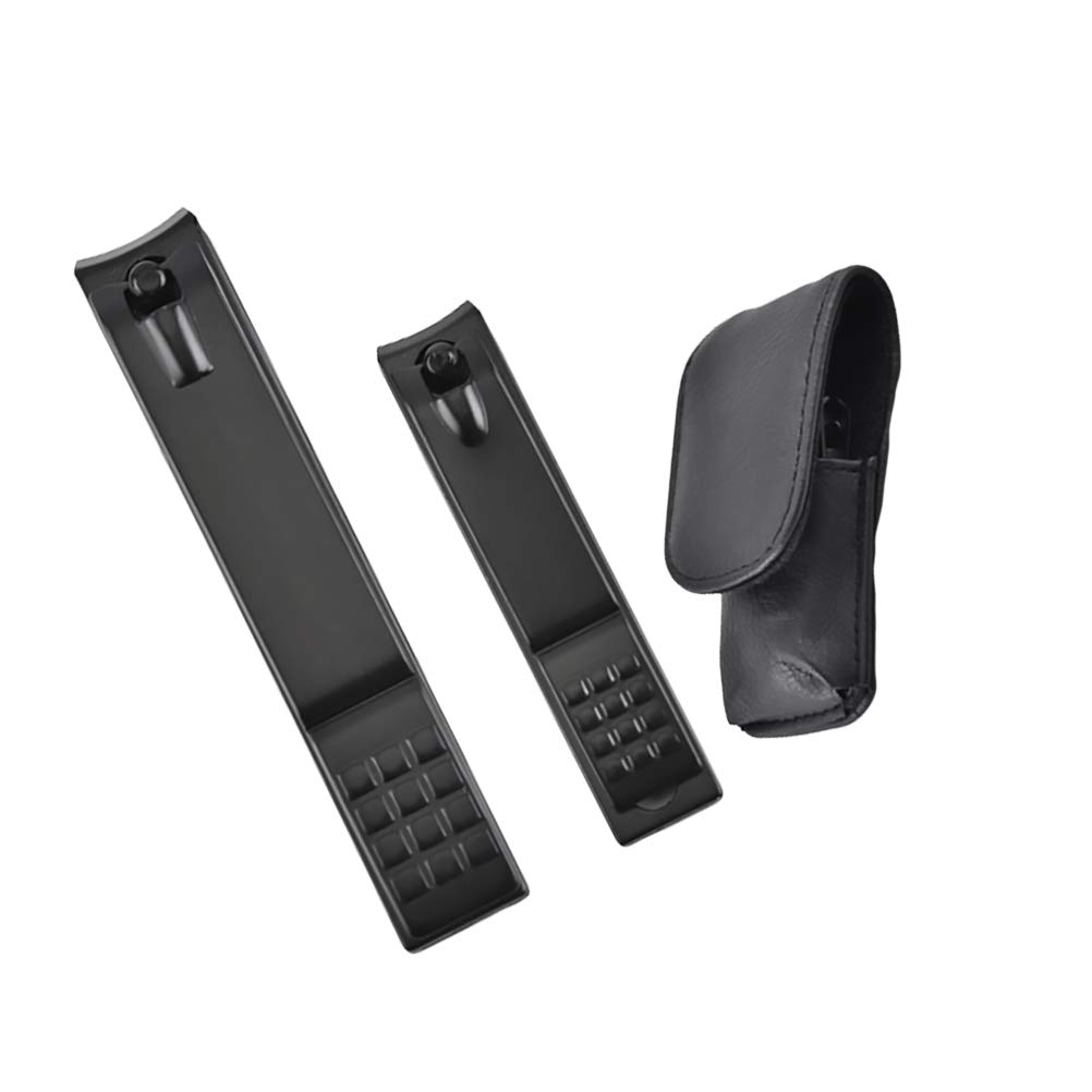 Artibetter Professional Nail Clipper Set - Durable Stainless Steel Nail Cutter & Trimmer for Men & Women (Black) | Perfect for Home, Travel & Salon Use