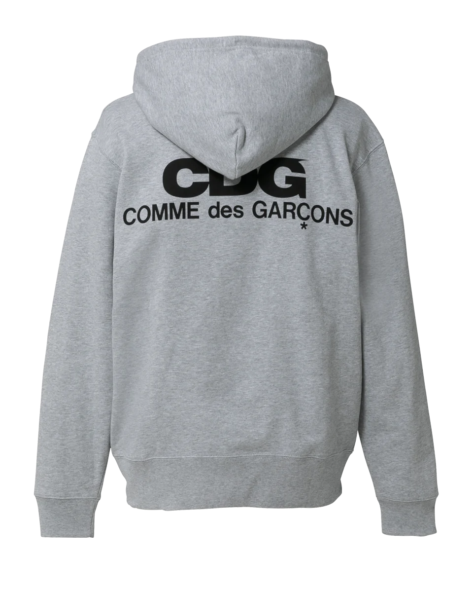 Comme des Garçons CDG Full Zip Hooded Sweatshirt - Unisex Casual Pullover for Streetwear & Everyday Comfort