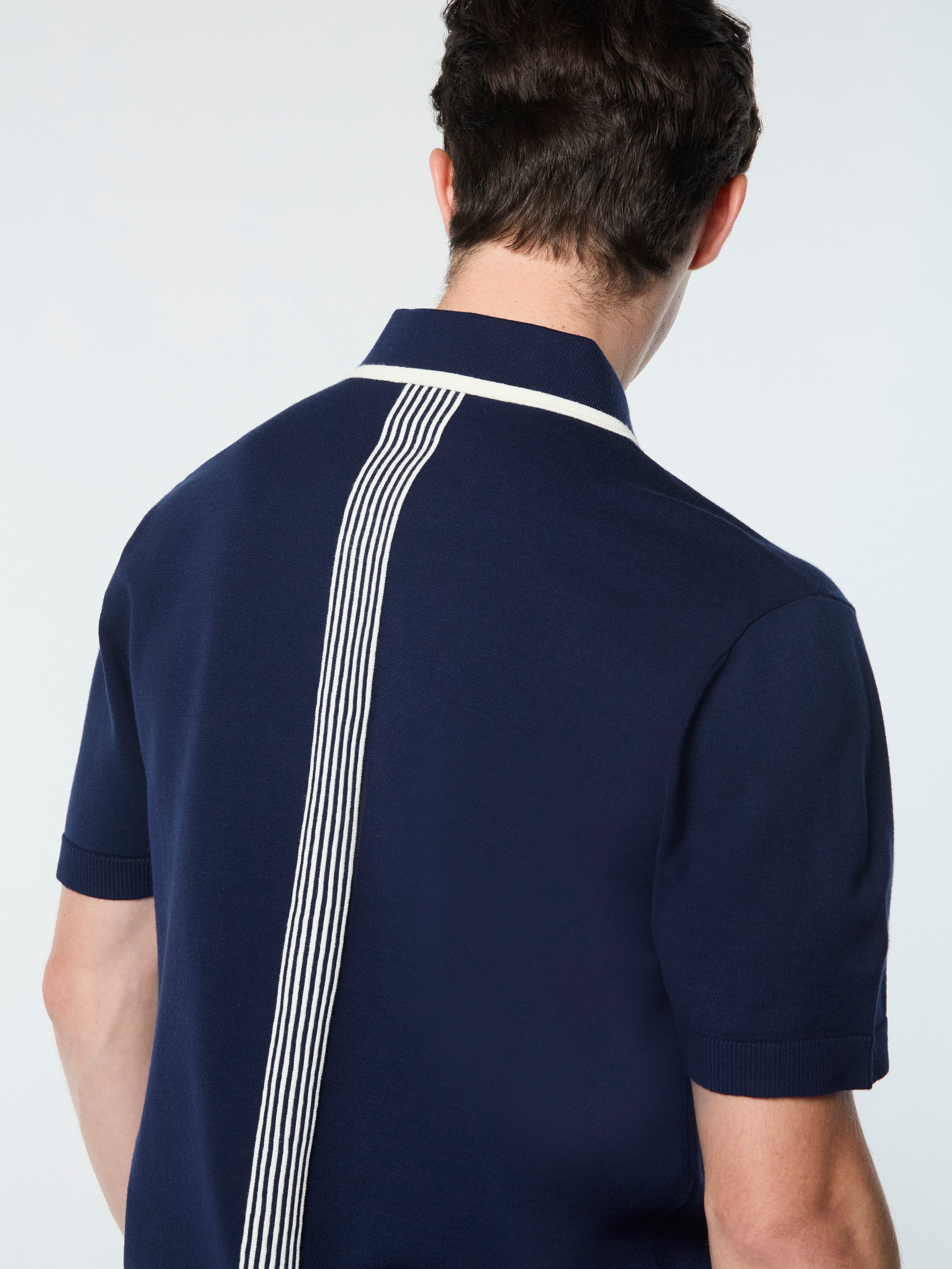 Enzo Knit Polo Shirt for Men - Premium Cotton Casual Wear in Maritime Blue | Perfect for Office, Golf & Summer Outfits